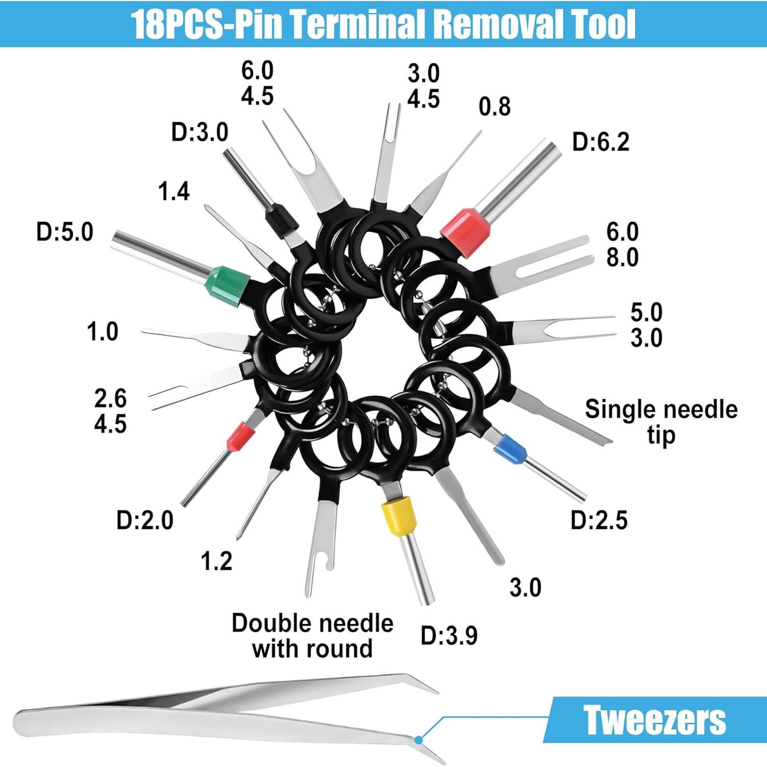 Kit de Pines de Conector 567 Pcs Kikerike - Terminales 1-3.5mm