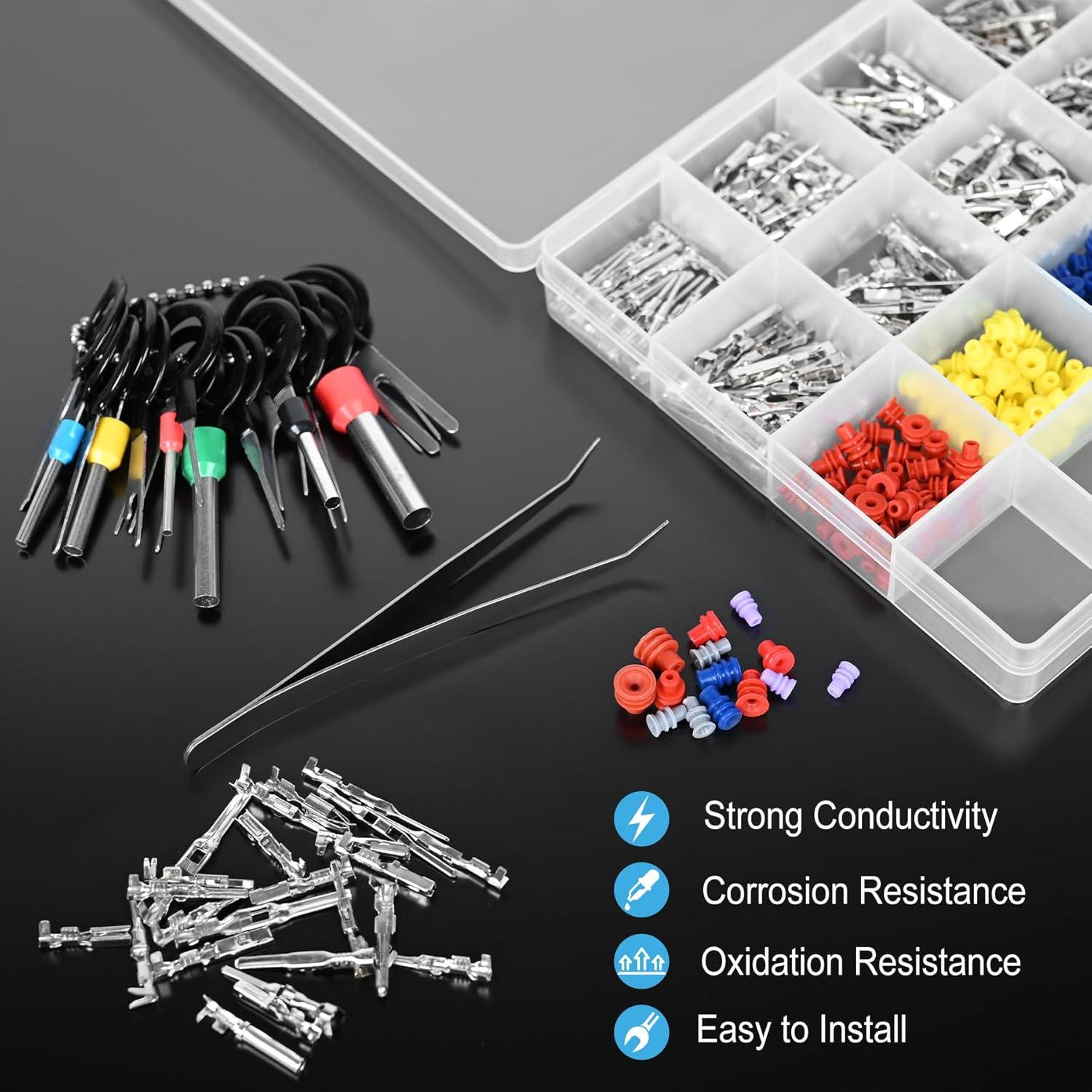 Kit de Pines de Conector 567 Pcs Kikerike - Terminales 1-3.5mm