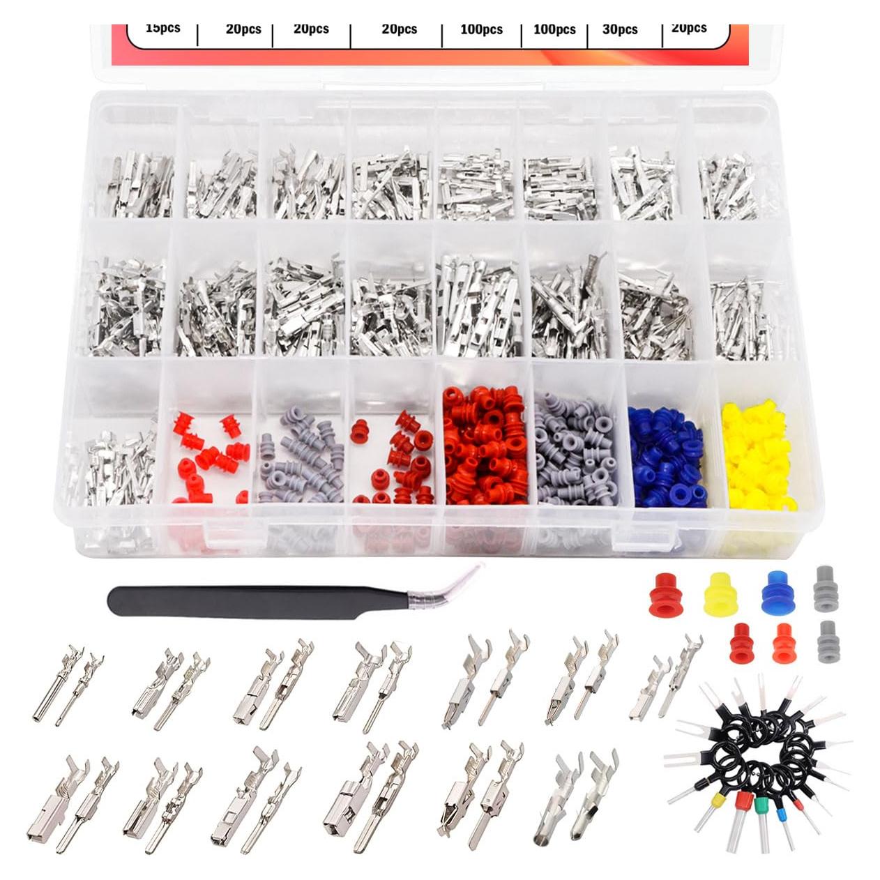 Kit de 700 Pcs Terminales de Cable Eléctrico Seamaka 1-3.5mm