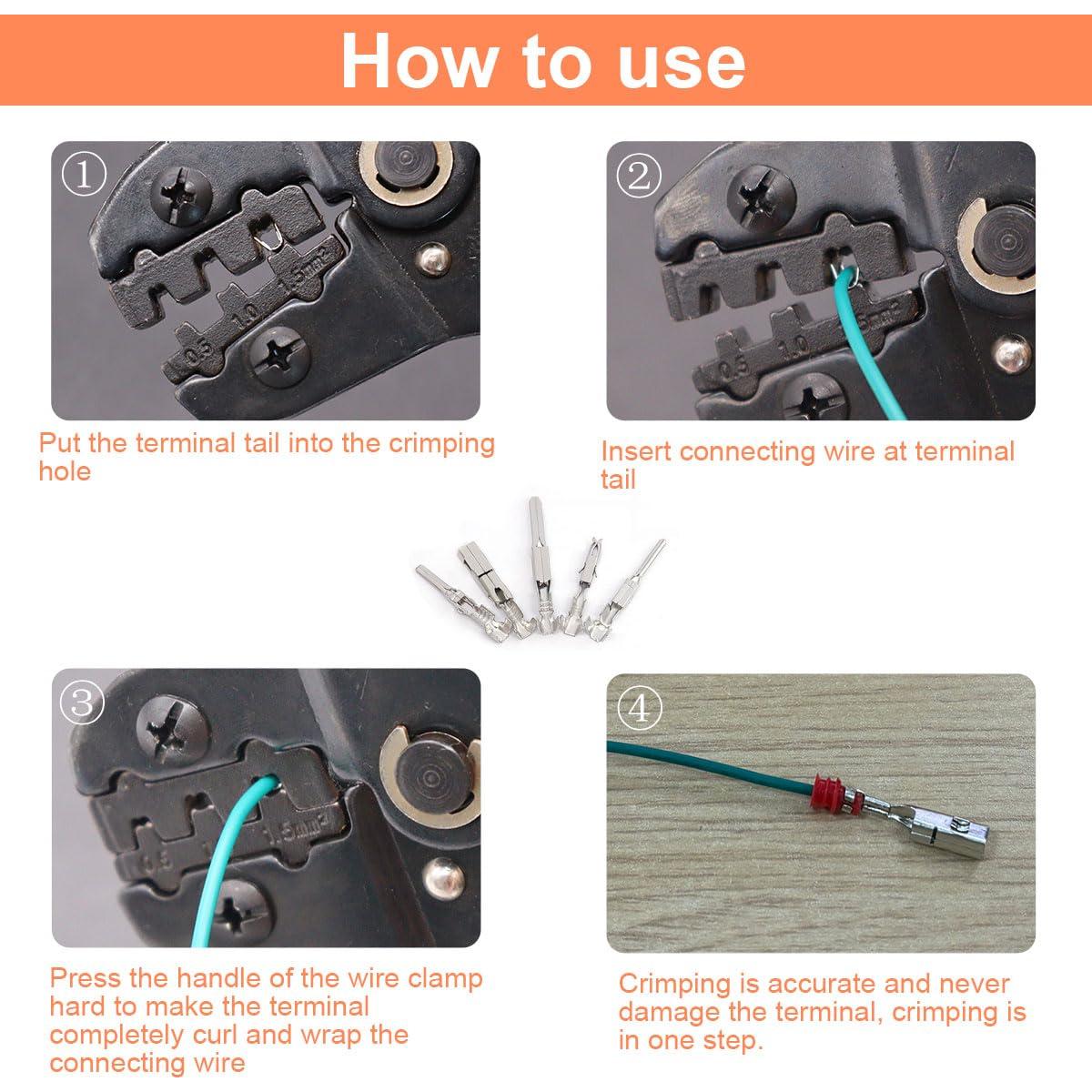Kit de 700 Pcs Terminales de Cable Eléctrico Seamaka 1-3.5mm
