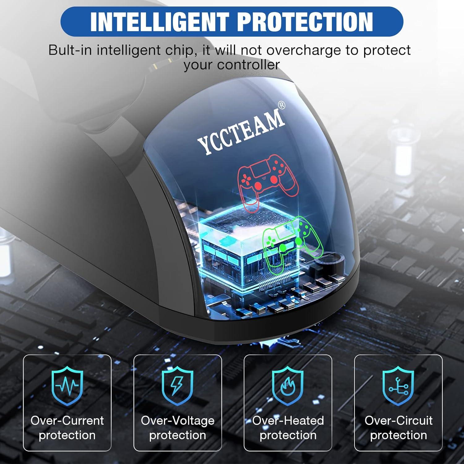 Estación de Carga Doble para PS4 Y Team Carga Rápida 1.8h