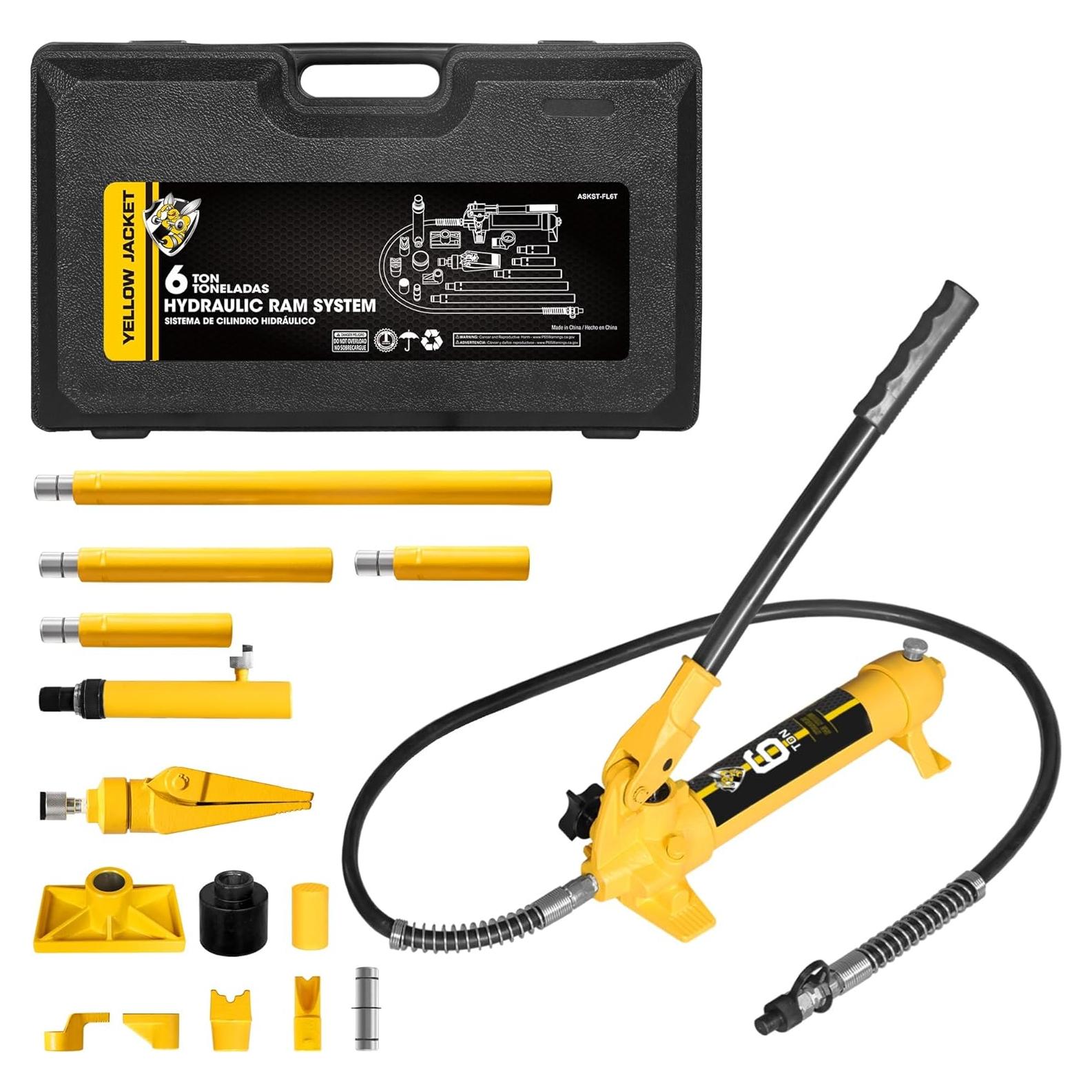 Kit Hidráulico YELLOW JACKET 6 Toneladas Porta Power