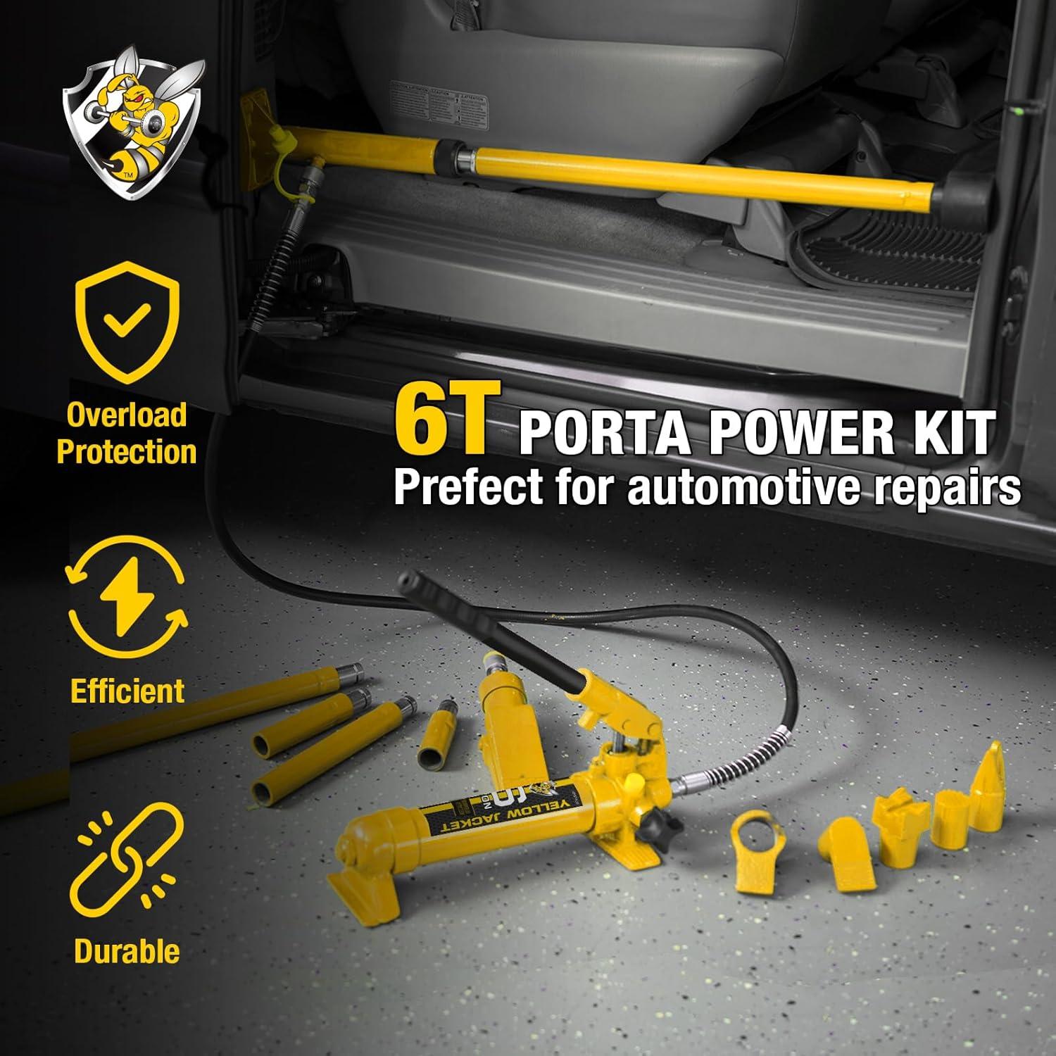 Kit Hidráulico YELLOW JACKET 6 Toneladas Porta Power