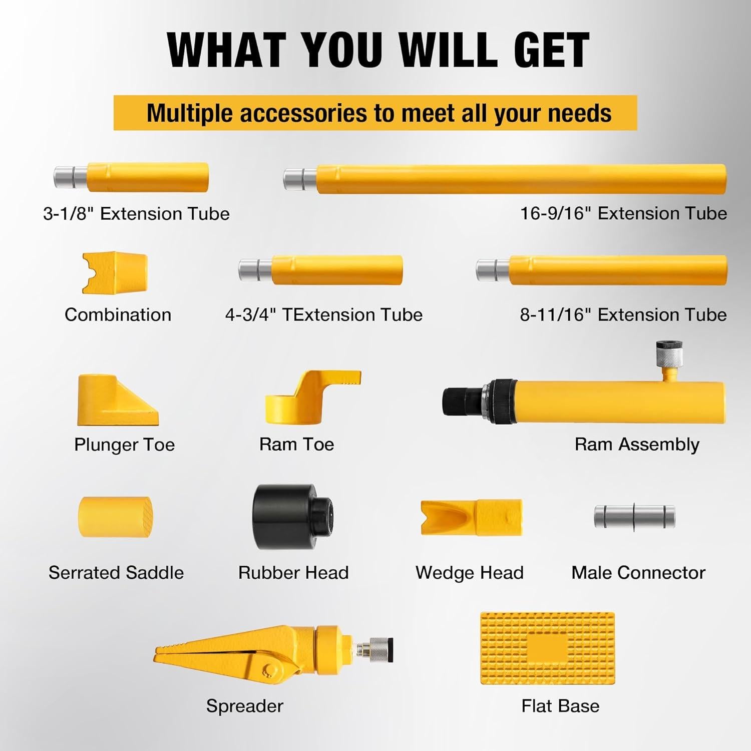 Kit Hidráulico YELLOW JACKET 6 Toneladas Porta Power