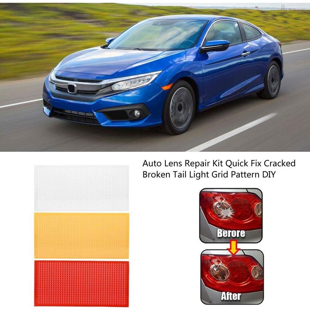 Kit de Reparación de Luz Trasera Duokon 3 Piezas Rojo Ámbar Transparente