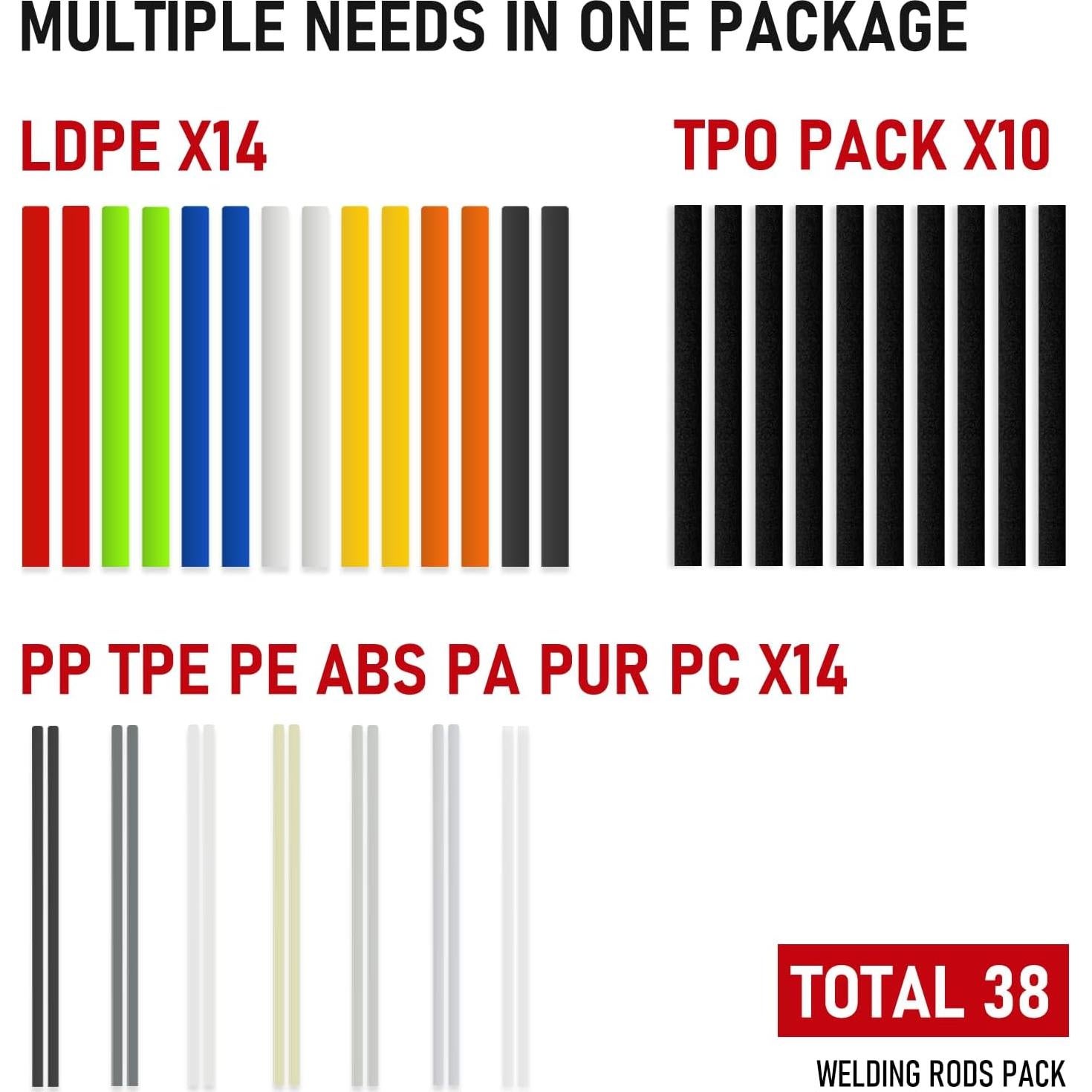 Kit de Soldadura Plástica RX WELD 100W para Reparación