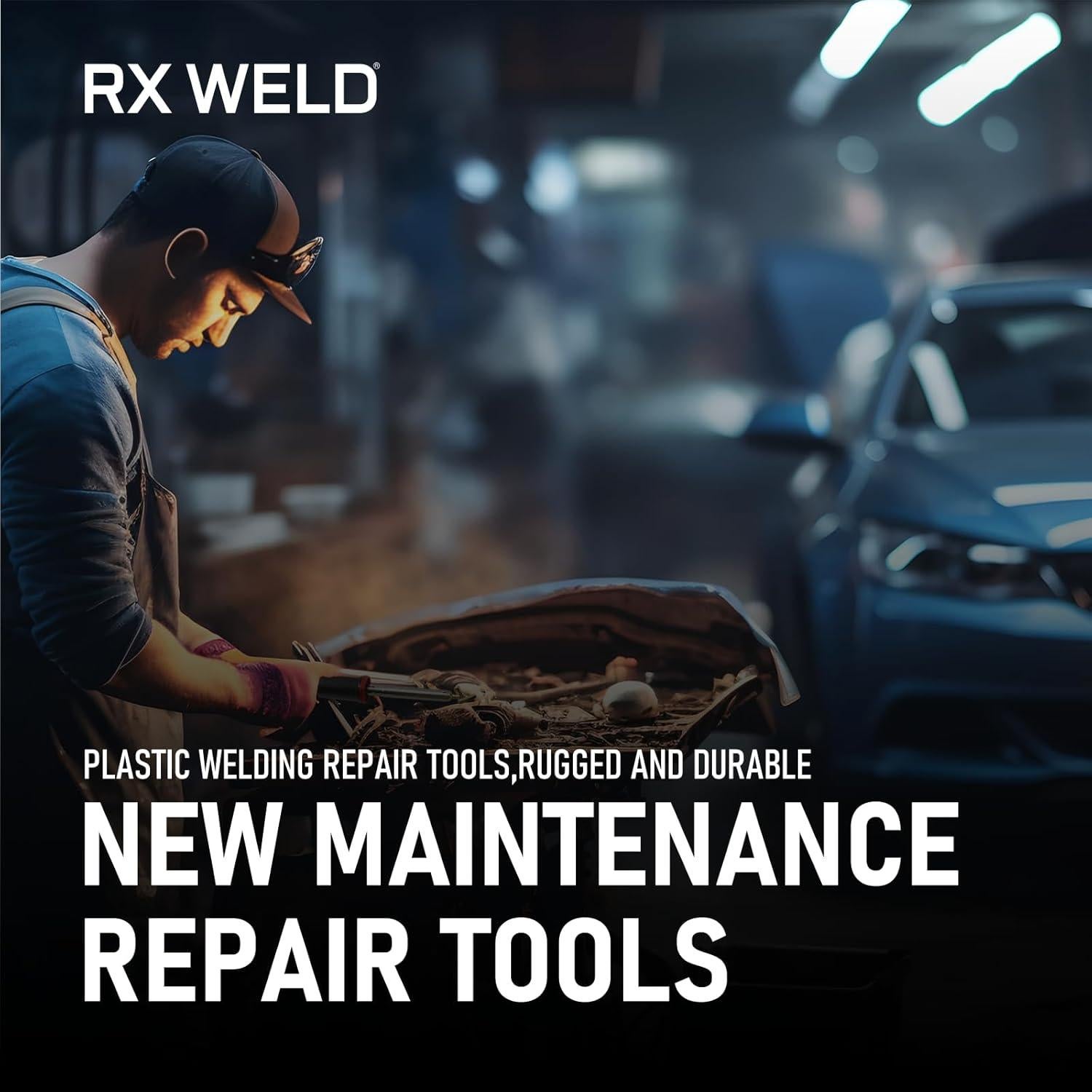 Kit de Soldadura Plástica RX WELD 100W para Reparación