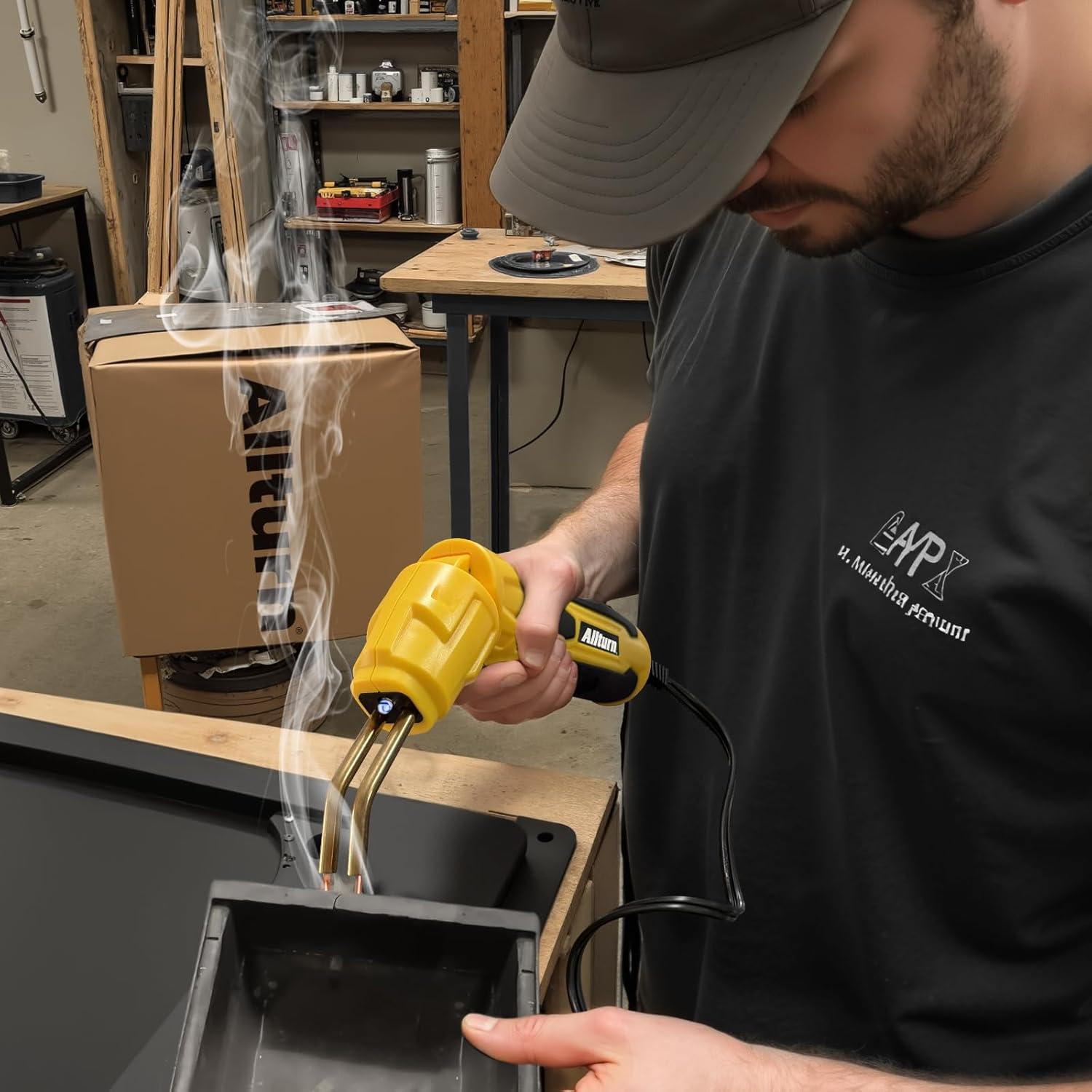 Soldador de Plástico Allturn GR200 100W Amarillo