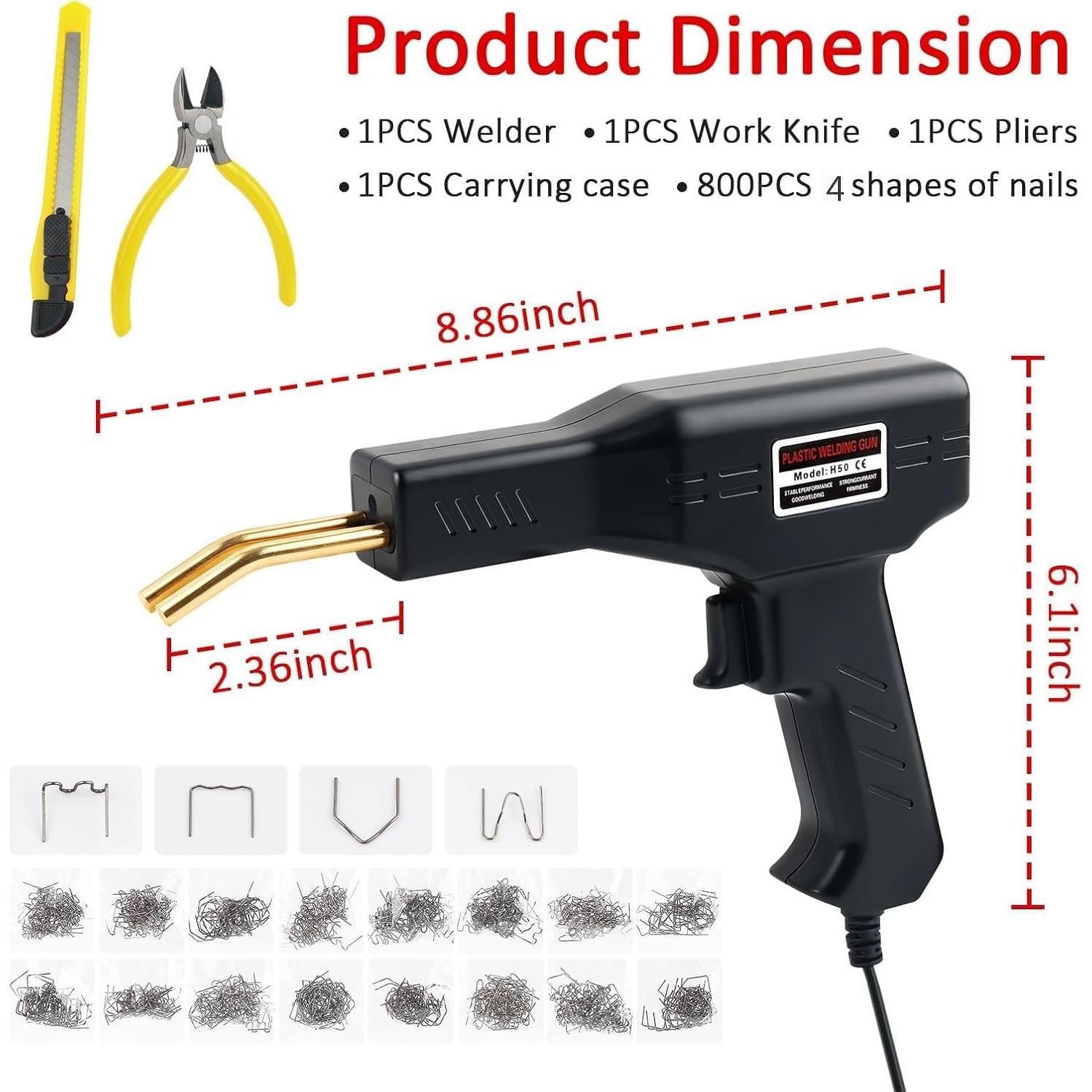 Kit de Soldador de Plástico YGDMD para Automóviles 800 Grapas