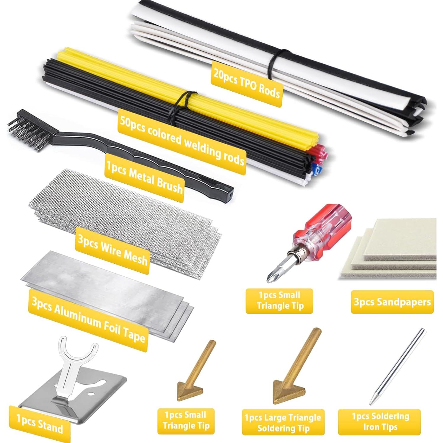 Kit de Soldador de Plástico FGRSRZ 150W con 70 Varillas