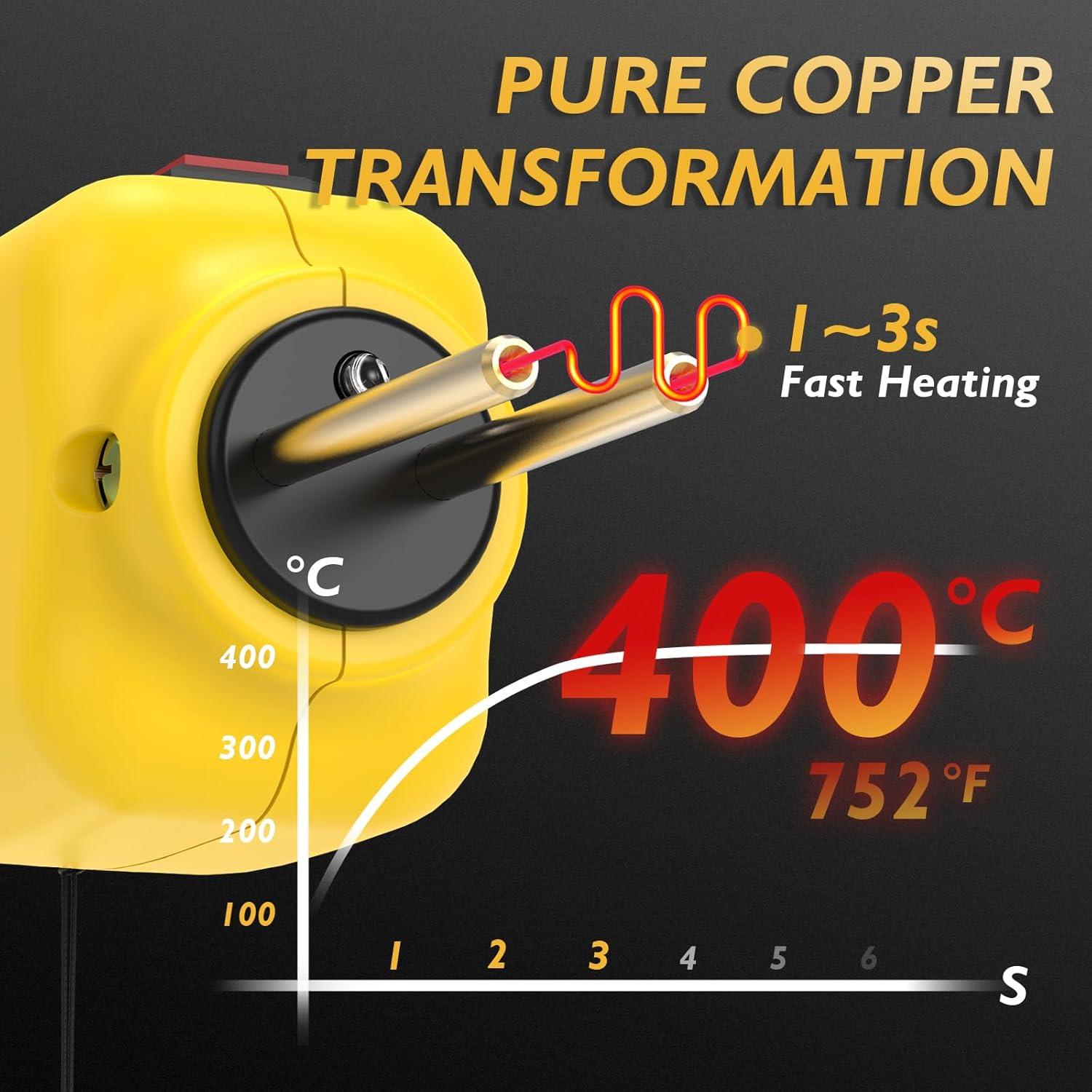 Soldador de Plástico TOOLIOM 100W Portátil con Kit de 200 Piezas