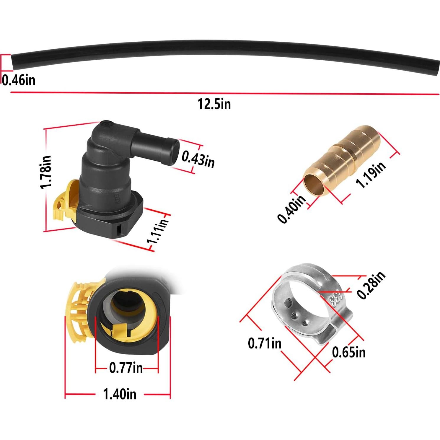 Kit de Reparación de Filtro de Combustible Diesel E-cowlboy para Ford F250 F350 F450 F550 2011-2022