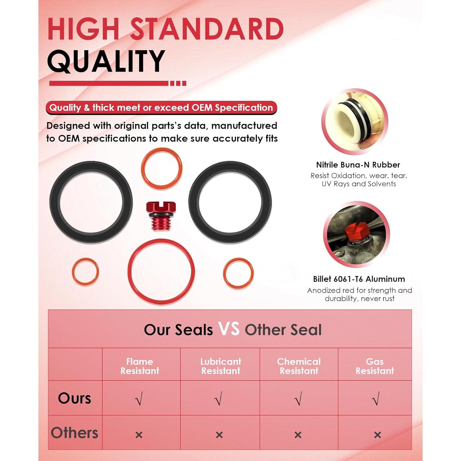 Kit de Sello de Reemplazo Yoursme para Filtro Duramax 6.6L