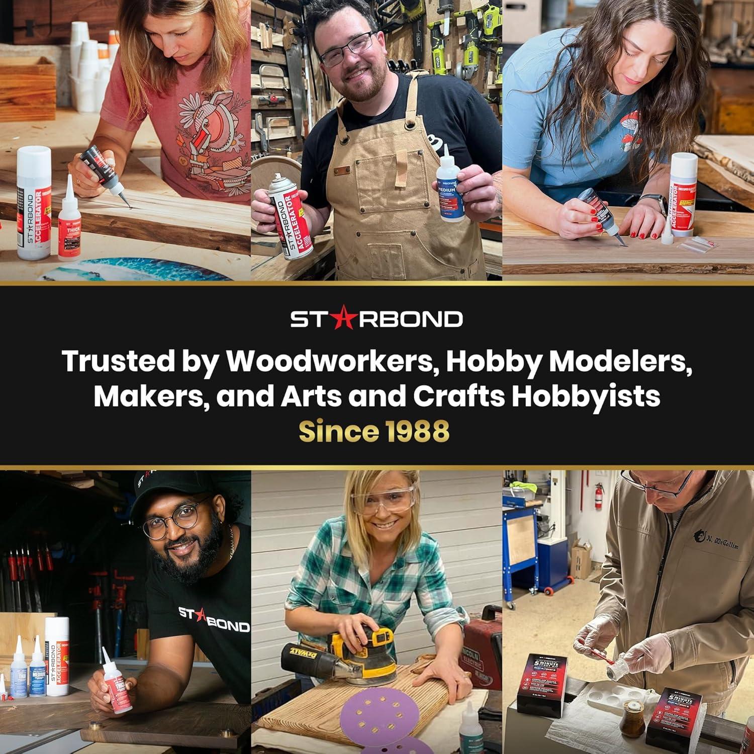 Starbond Pegamento CA Mediano 56.7 g - Adhesivo Rápido y Fuerte