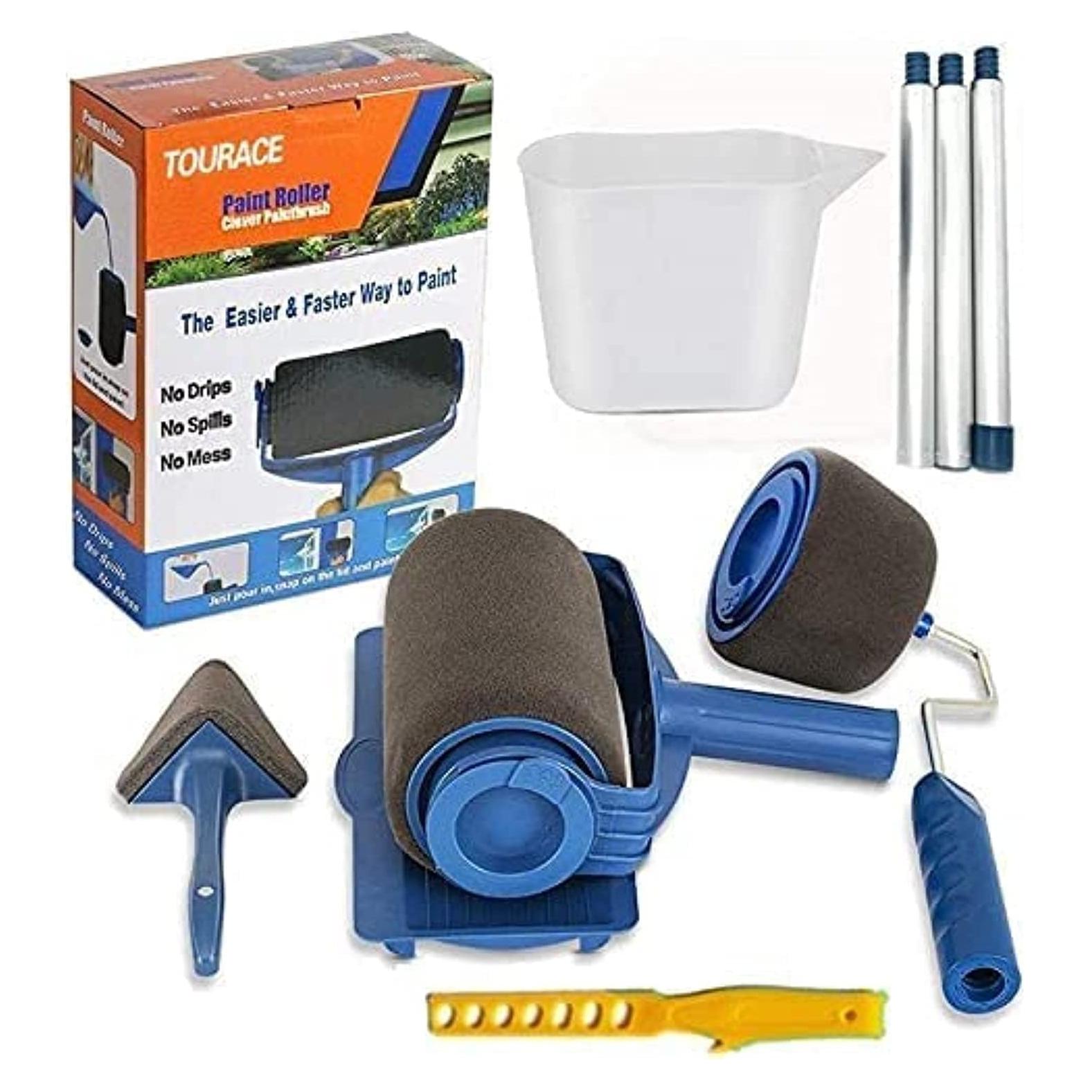 Kit de Rodillo de Pintura TOURACE 9 Piezas con Extensión