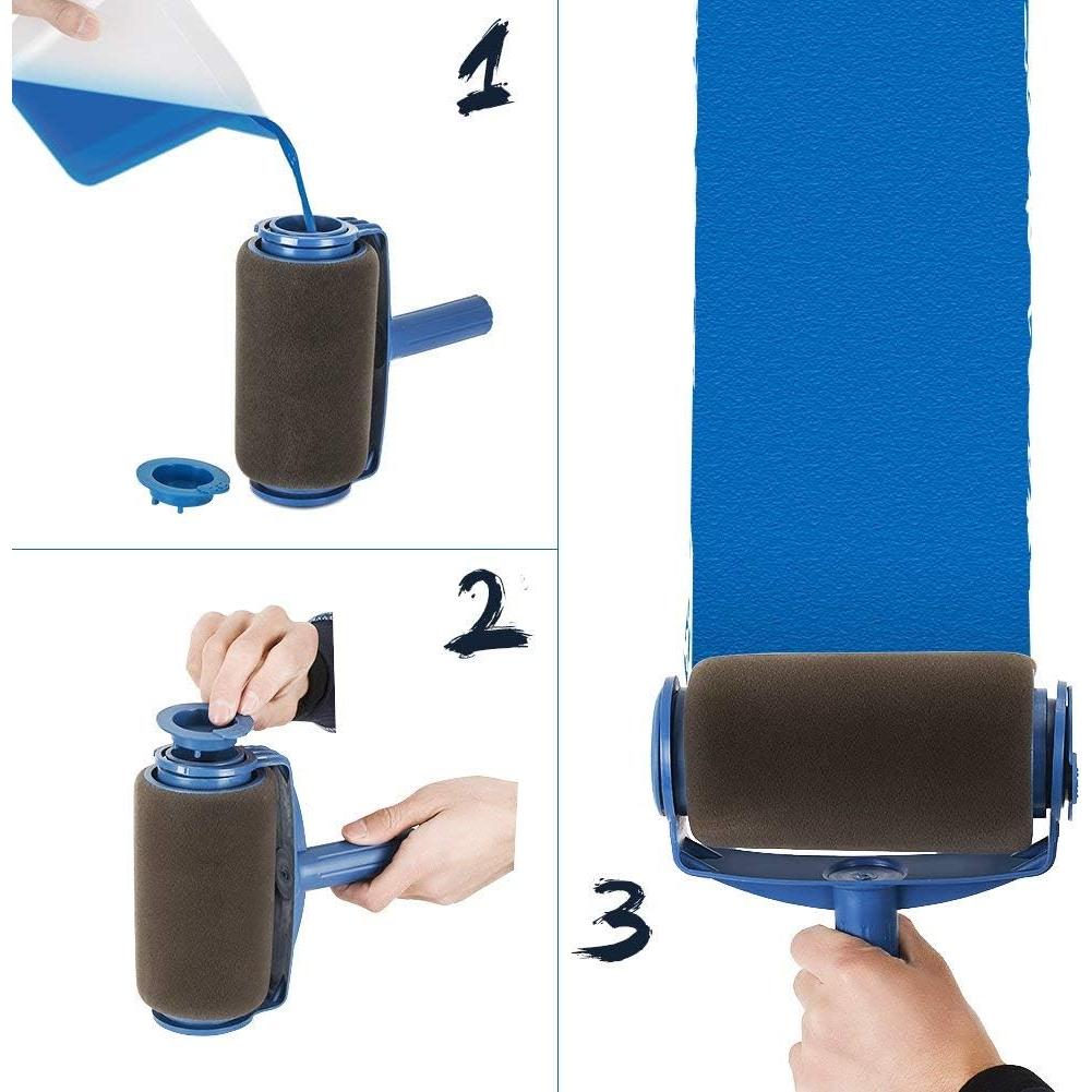 Kit de Rodillo de Pintura TOURACE 9 Piezas con Extensión