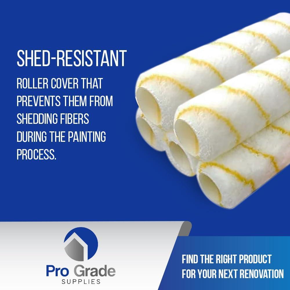 Fundas de Rodillo de Pintura Pro Grade 9" Microfibra 5 Pzas