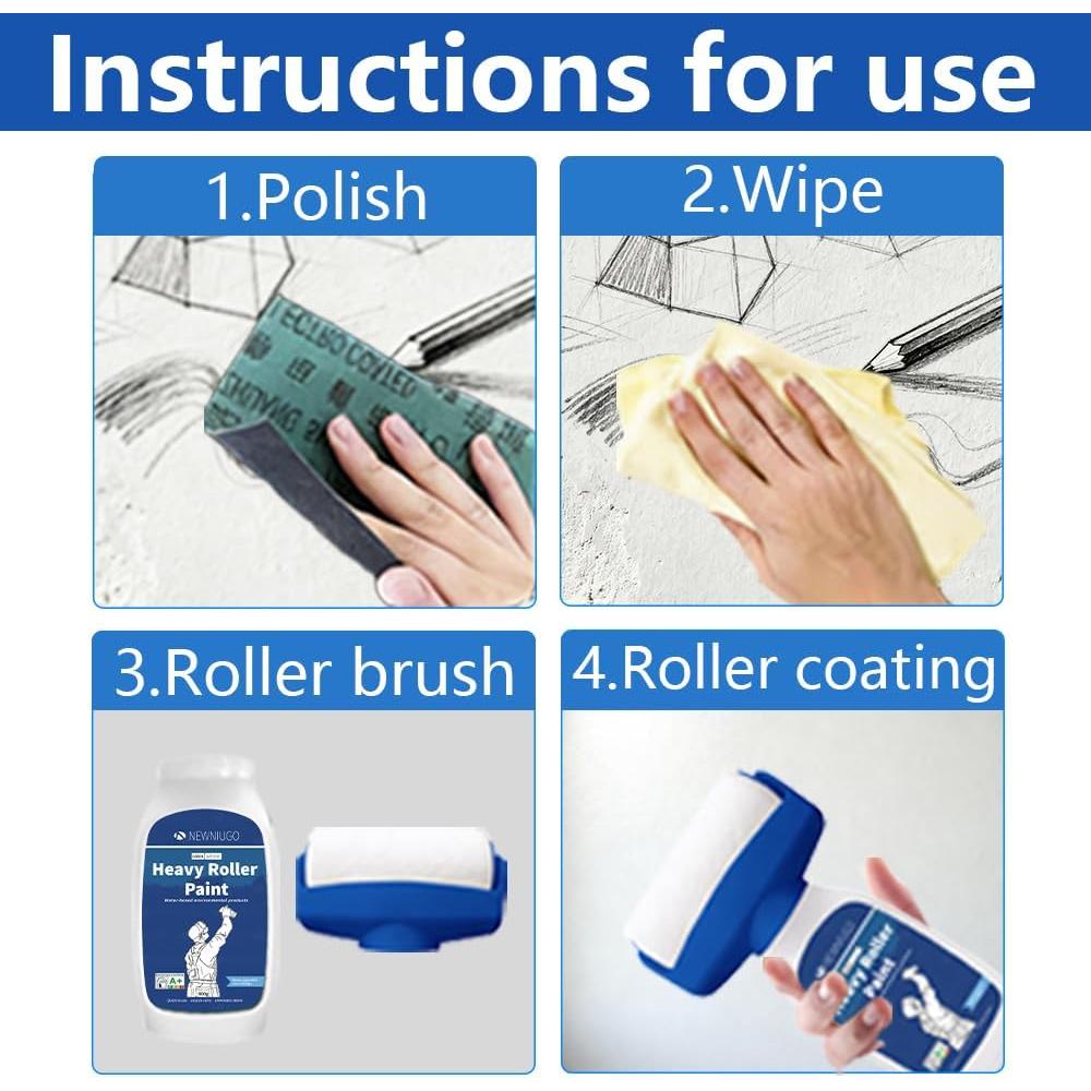 Rodillo de Reparación de Paredes Genérico 500ml Secado Rápido