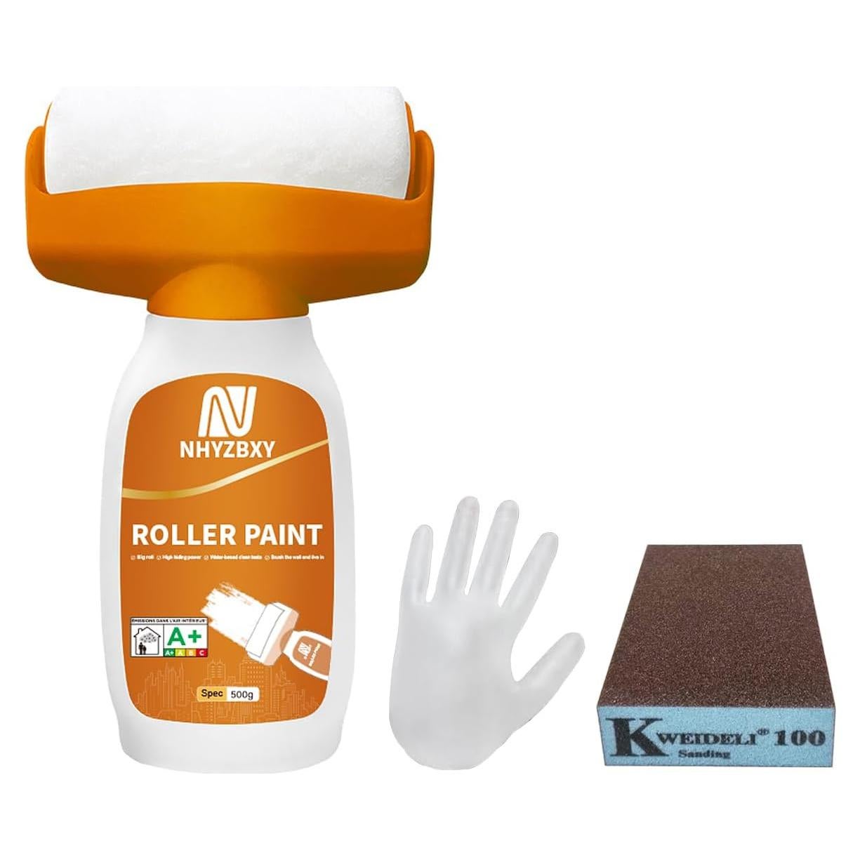 Kit de Reparación de Paredes NHYZBXY GTQ - Rodillo Blanco 0.63 kg