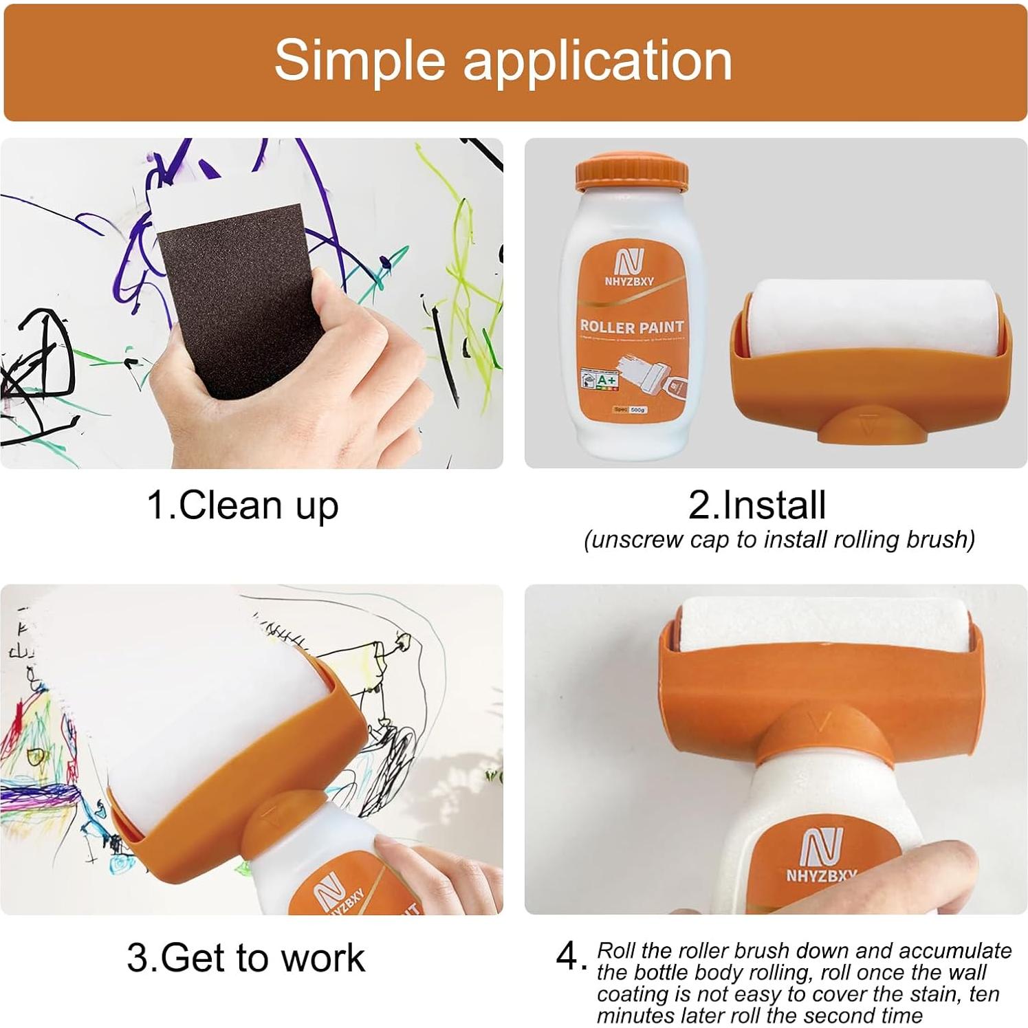 Kit de Reparación de Paredes NHYZBXY GTQ - Rodillo Blanco 0.63 kg