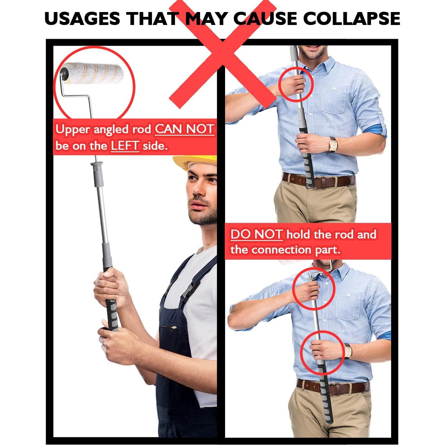 Kit de rodillos de pintura ajustable PinStone 6 piezas 9"