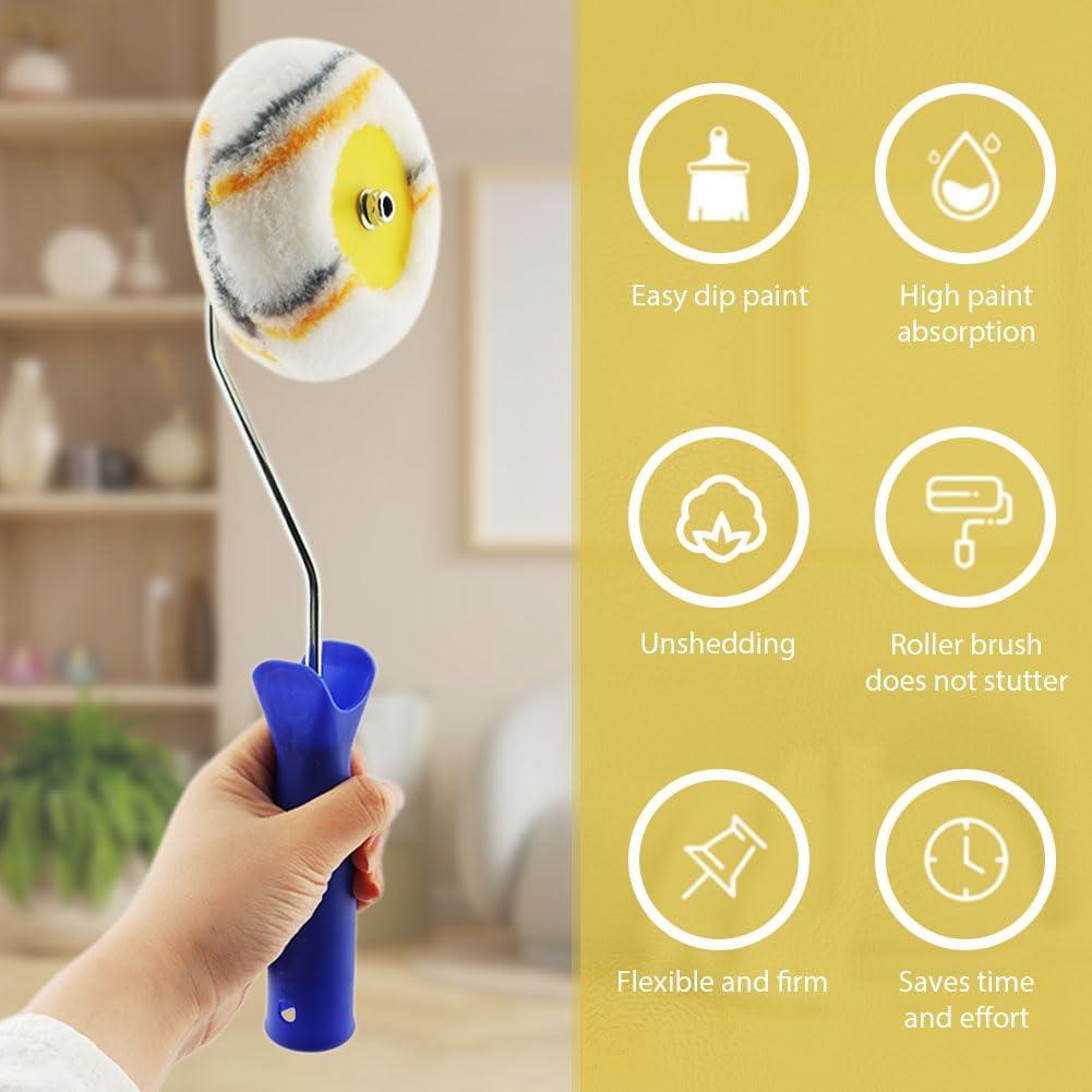 Rodillo de pintura para esquinas Loyanger, 1 mango y 4 cabezales