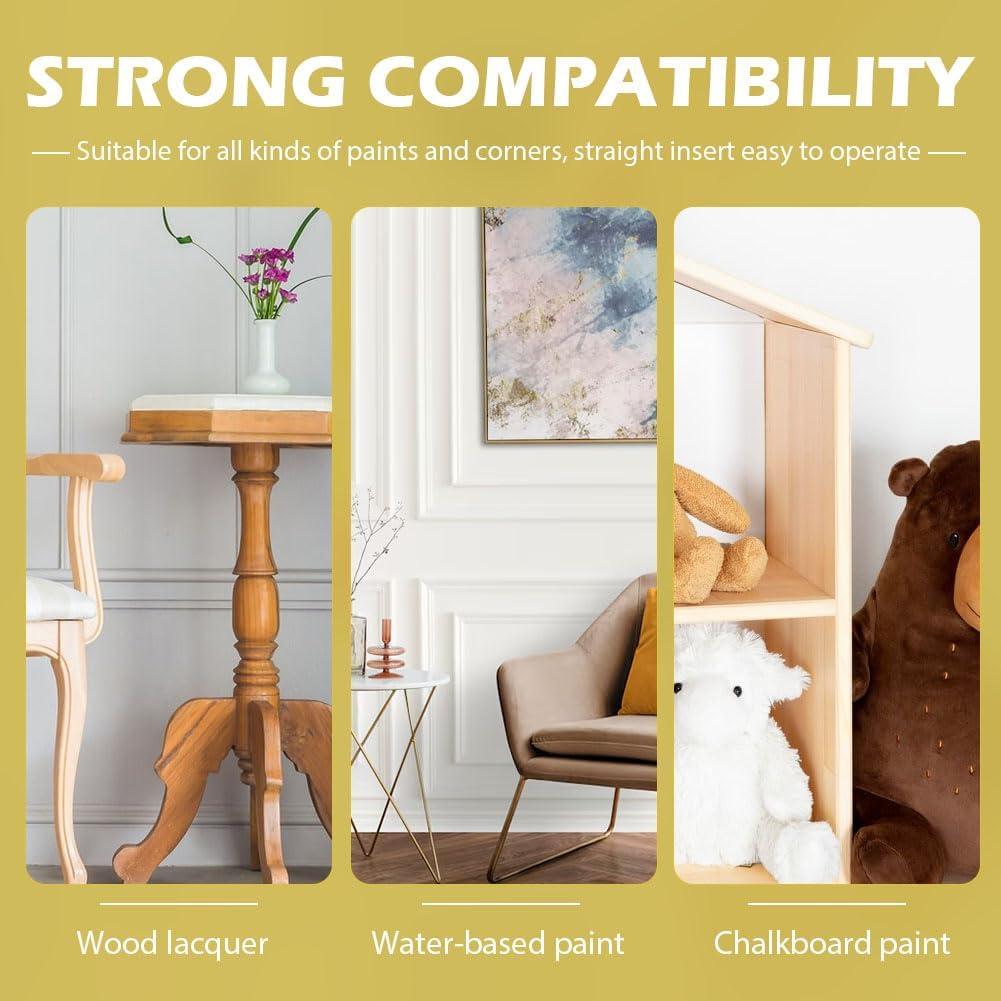 Rodillo de pintura para esquinas Loyanger, 1 mango y 4 cabezales