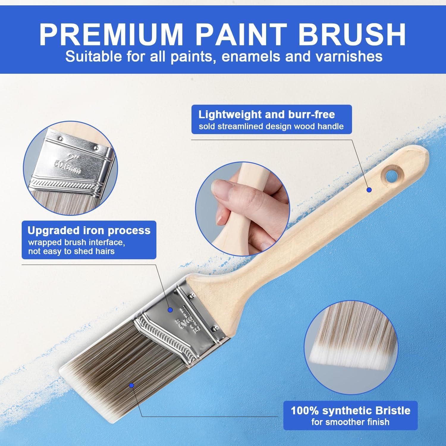 Kit de Pintura Profesional HJW 27 Piezas con Rodillos 4" y 9"