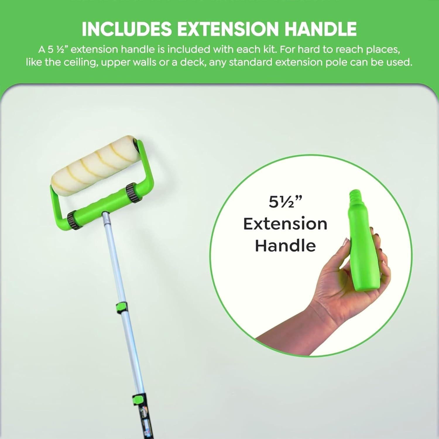 Rodillo de Pintura Ergonómico BetterGrip 9" con Mango Extensible