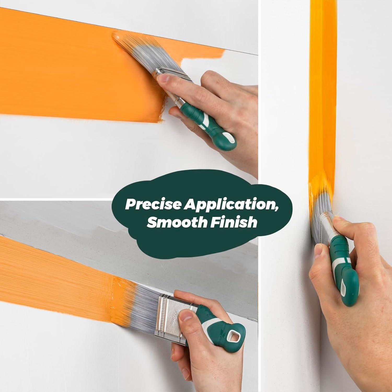 Paquete de 3 Pinceles Angulados de 5 cm PinStone