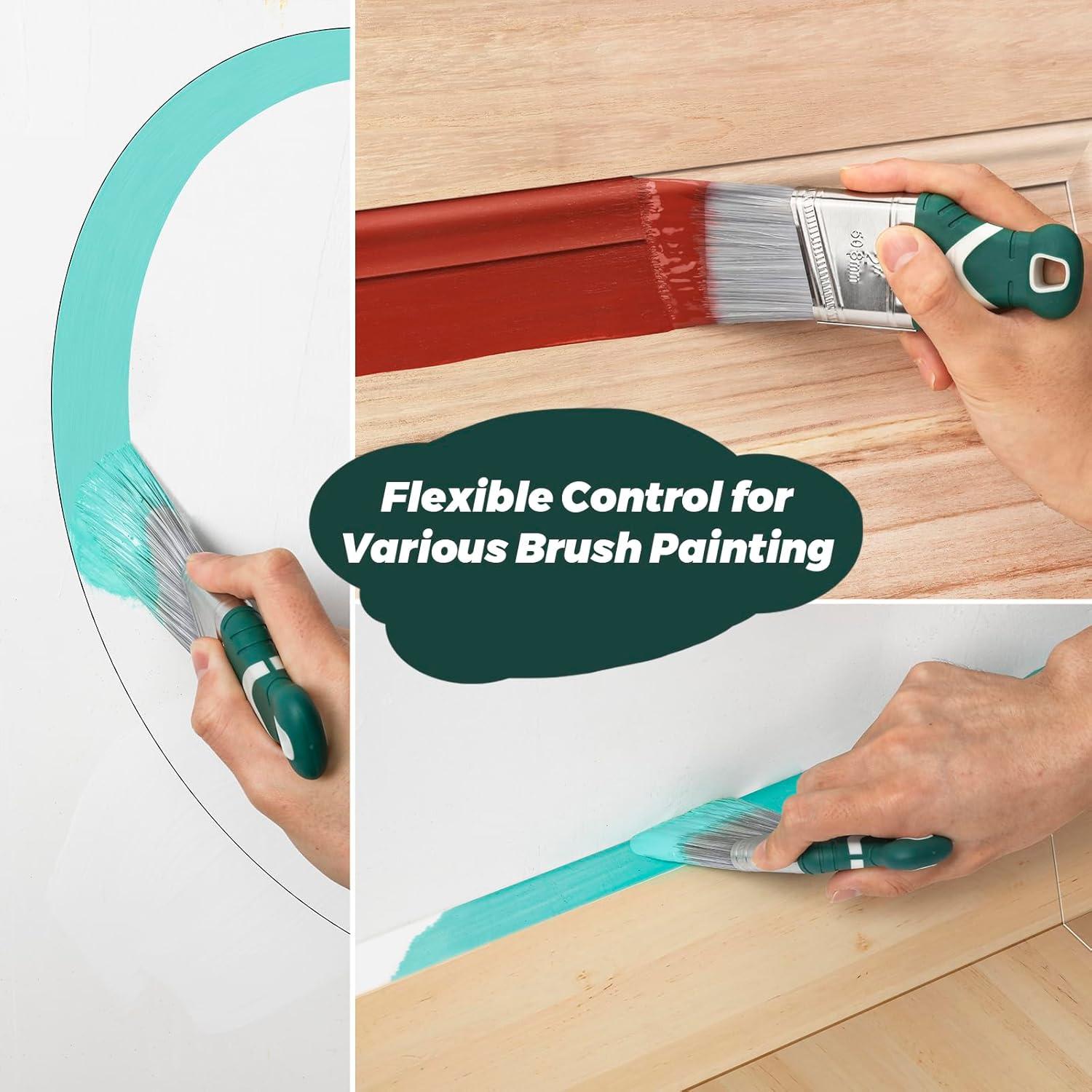 Paquete de 3 Pinceles Angulados de 5 cm PinStone