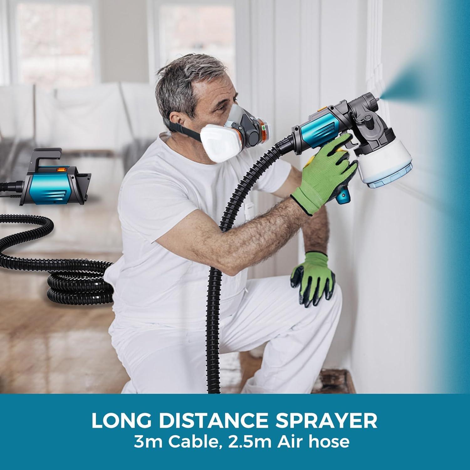 Pulverizador de Pintura Tilswall Shark 800W 1300ml Eléctrico