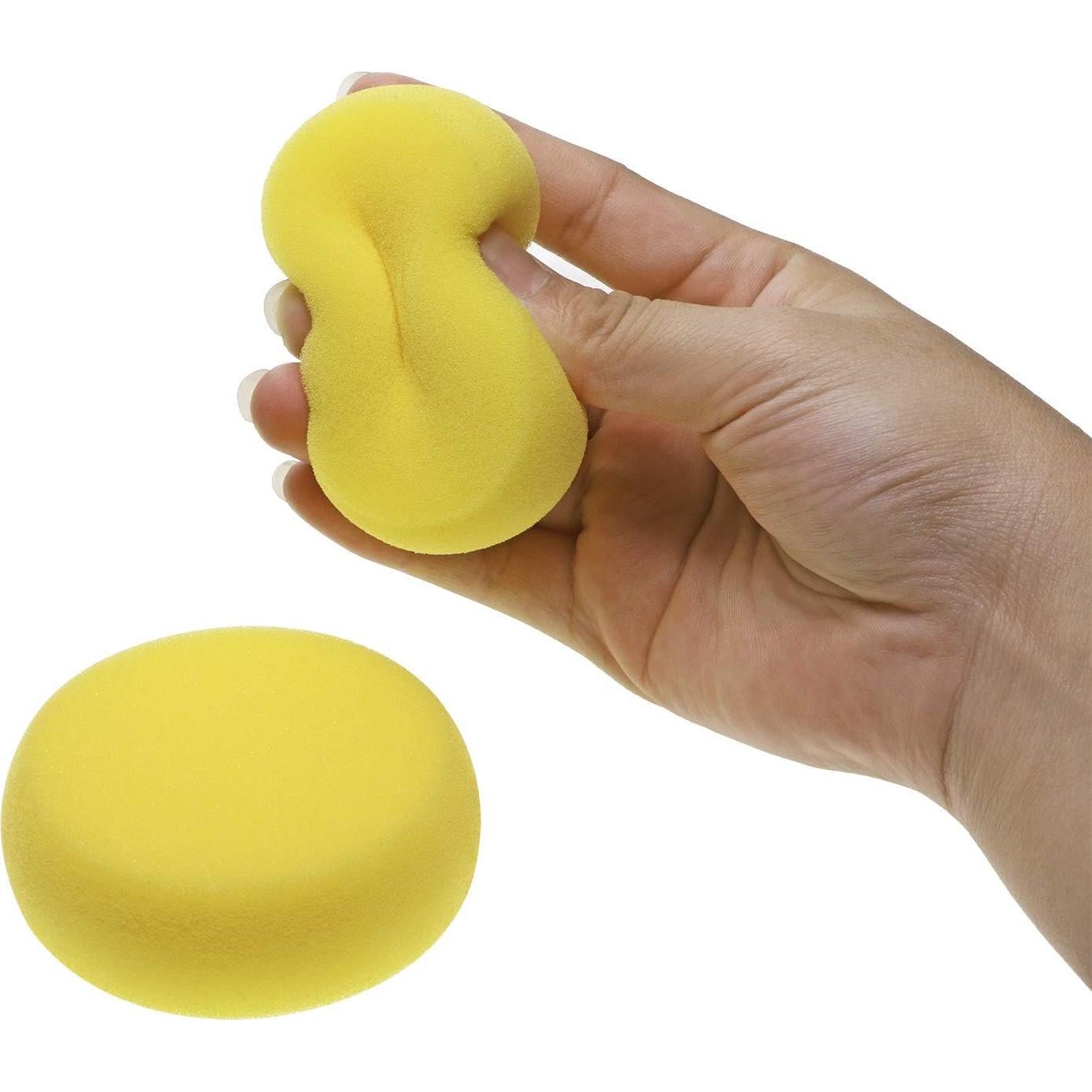 Esponjas Redondas Penta Angel 6pcs 7.5cm Amarillo para Pintura