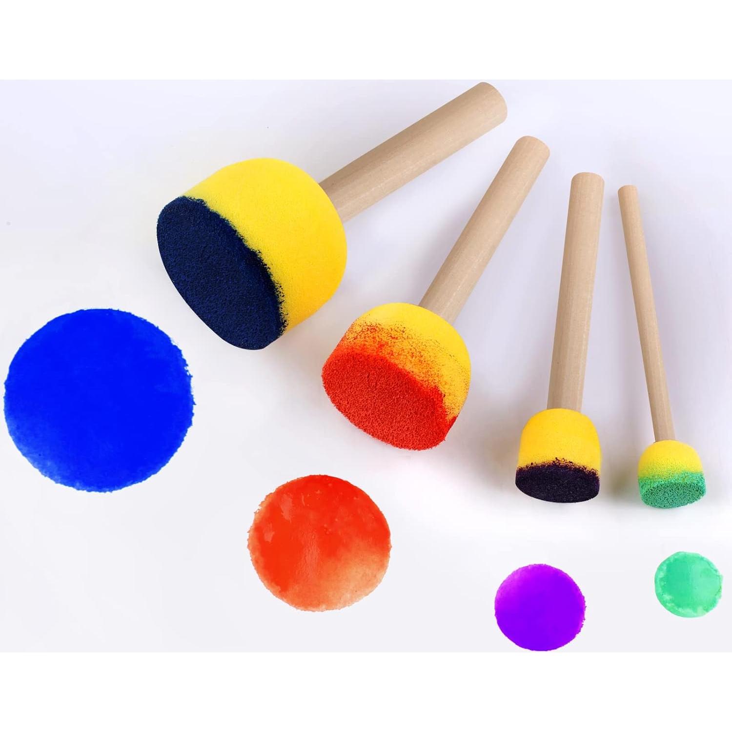 Juego de 30 Brochas de Esponja Redondas Vivinin para Pintura