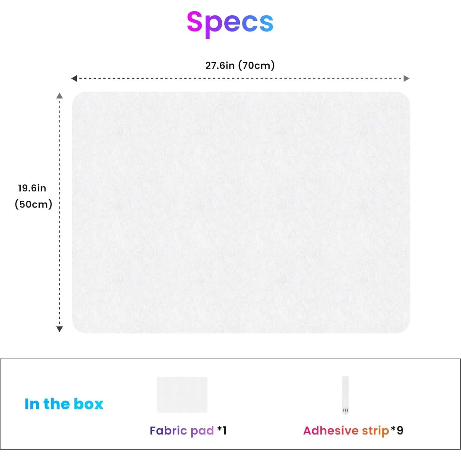 Protector de Pared de Tela Porosa LX Tech RM 70x50cm