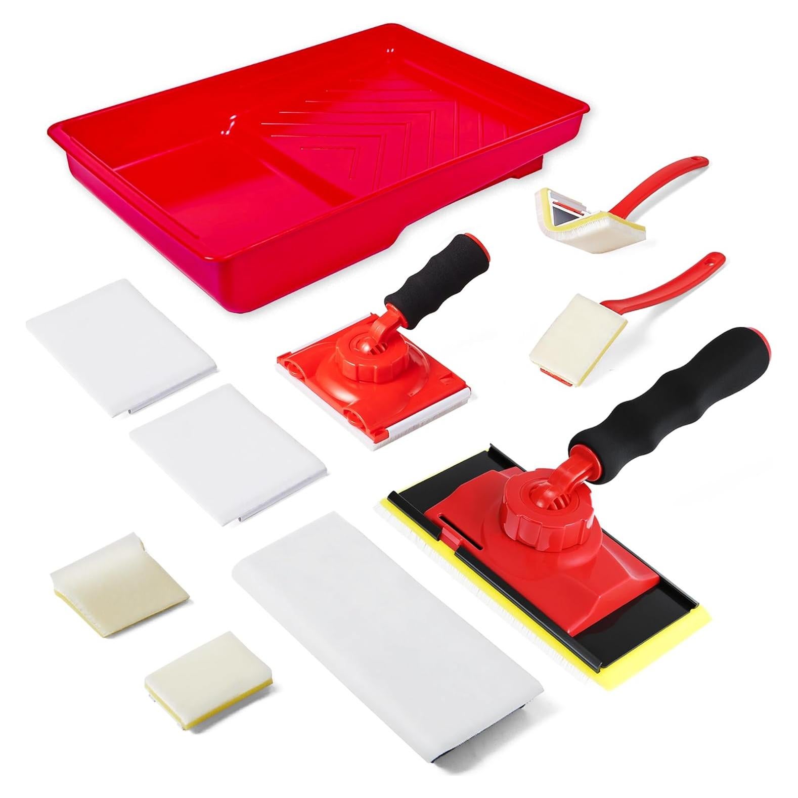 Kit de herramientas de pintura DIHOW 10 PCS con almohadillas de 7"