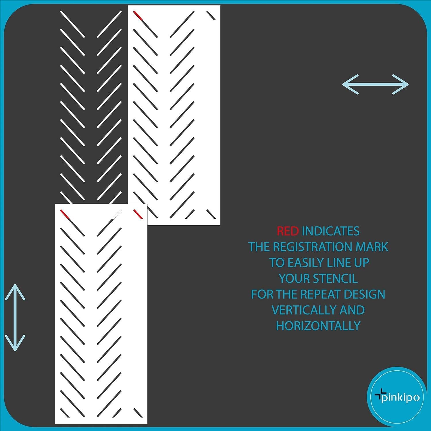 Plantilla de Pared XL PINKIPO 101.6x40.6 cm Geométrica