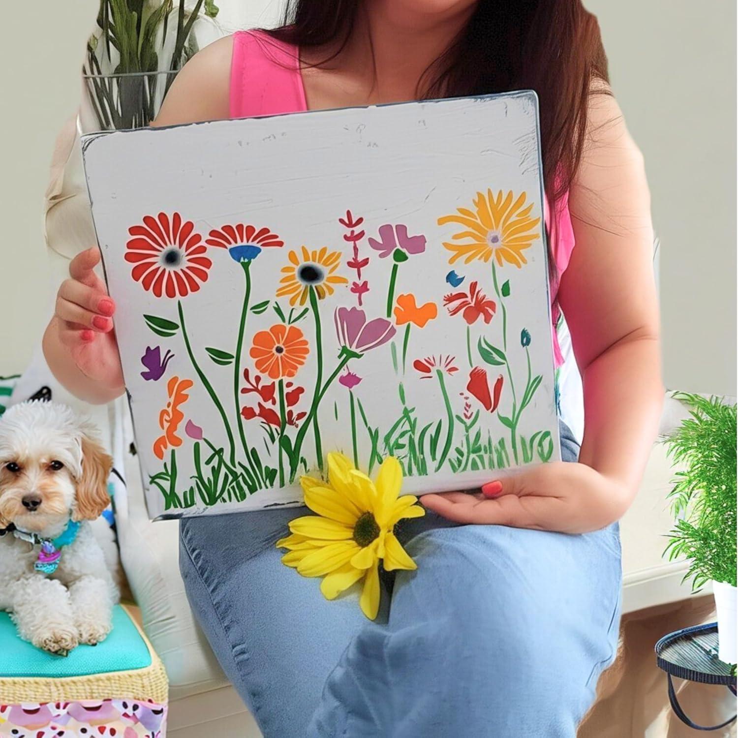 Plantilla Grande DLY Lifestyle Flores Silvestres 38.1x30.5 cm