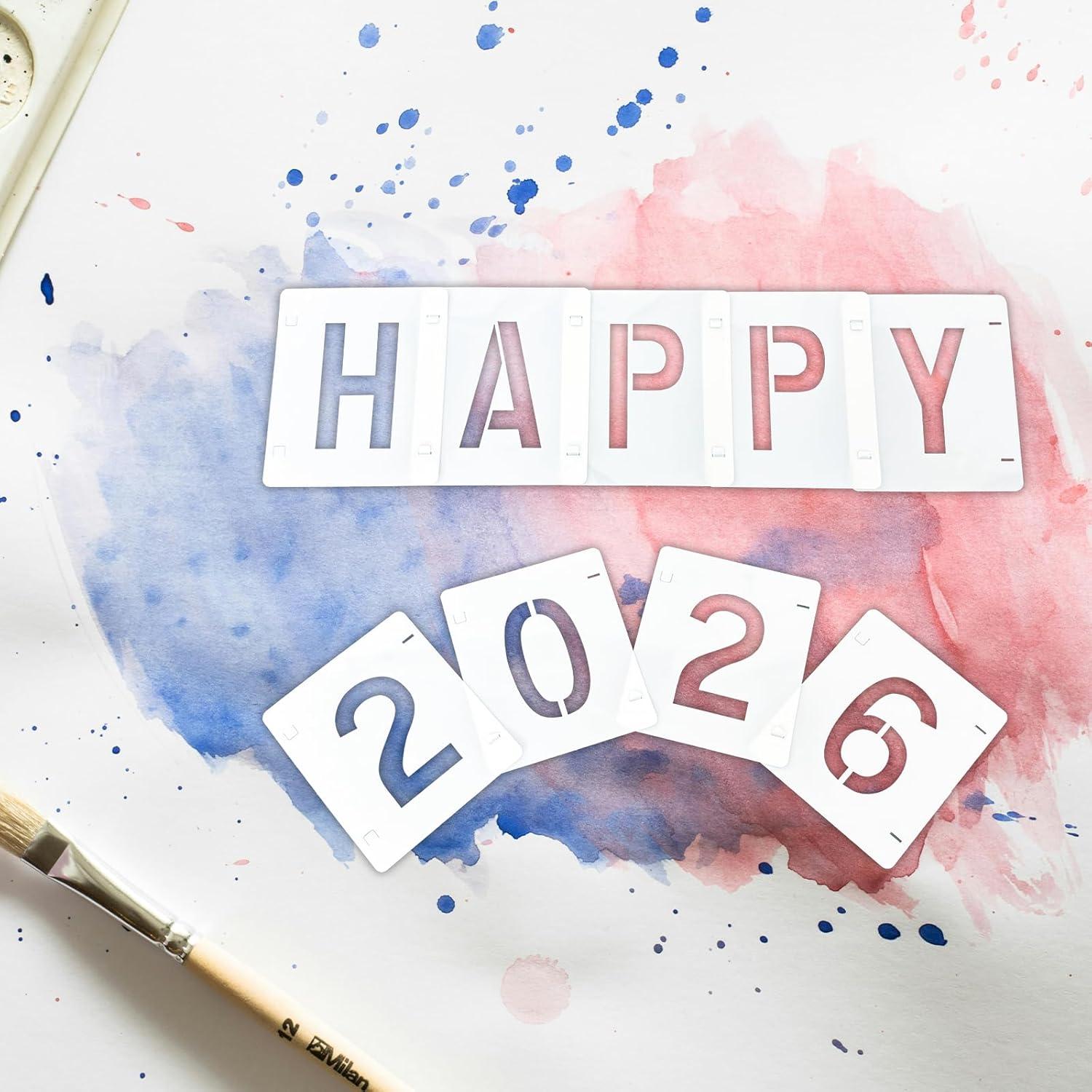 Juego de Plantillas de Letras 2" Vomulato - 72 Reutilizables