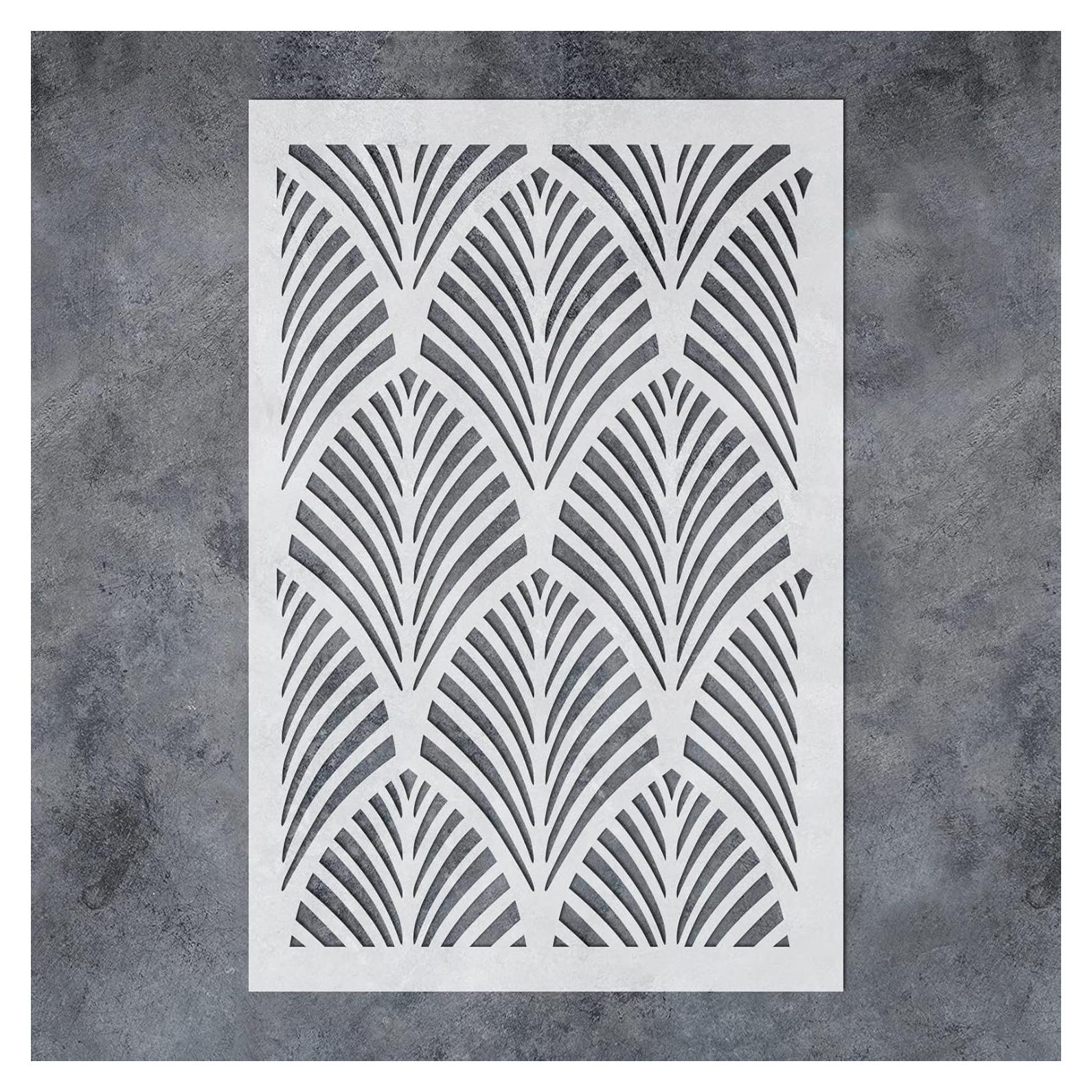 Plantilla de Pared Grande Hoja de Palma GSS Designs 40x60cm