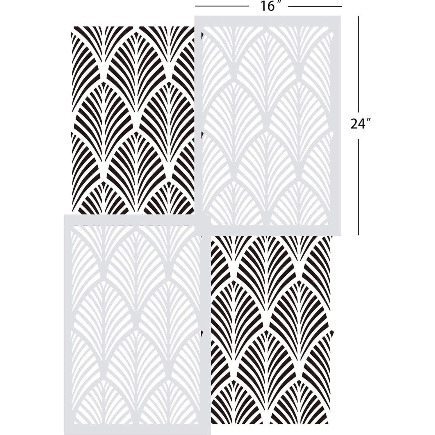 Plantilla de Pared Grande Hoja de Palma GSS Designs 40x60cm