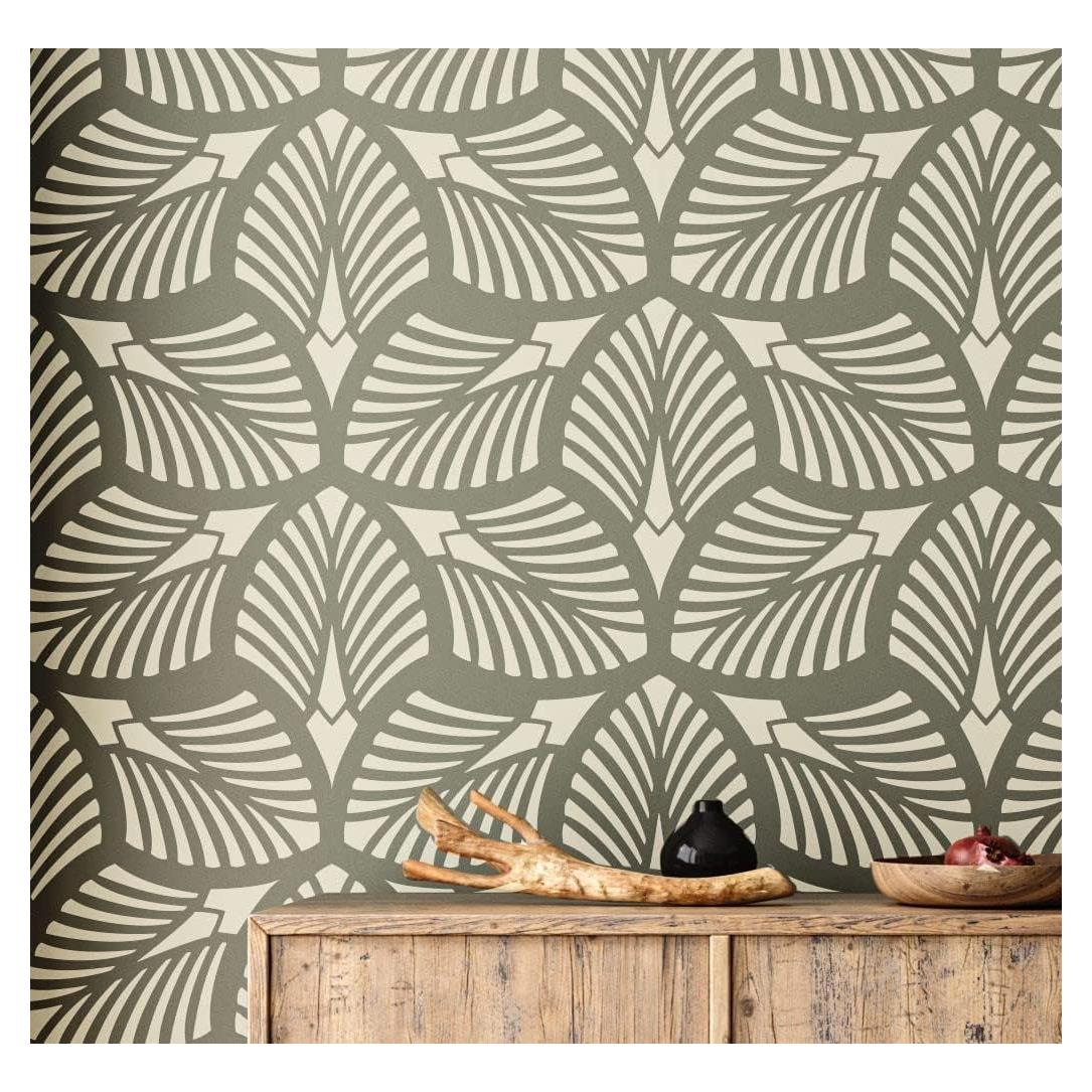 Plantilla de Pared XL STENCILOGY 96.5x58.4 cm Floral