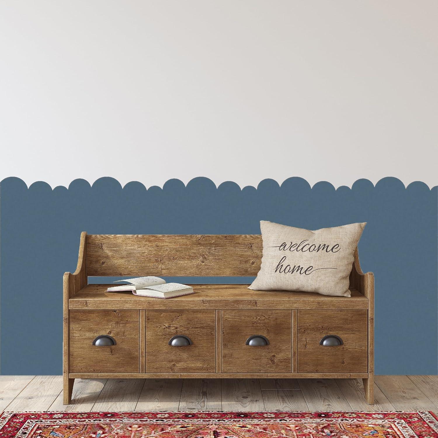 Kit de Esténciles de Frontera SHYJSHYJ - Concha y Nube 70.1x11.4 cm