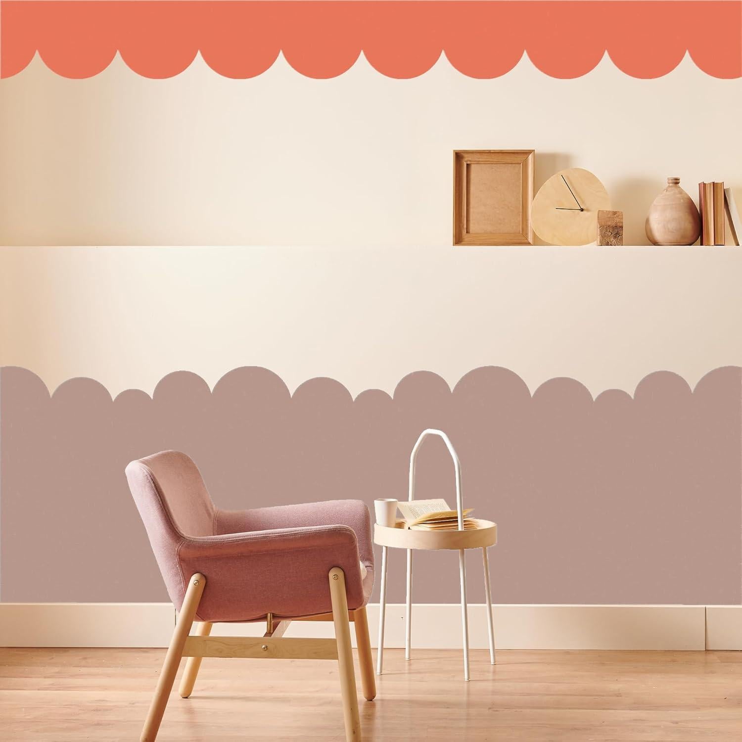 Kit de Esténciles de Frontera SHYJSHYJ - Concha y Nube 70.1x11.4 cm