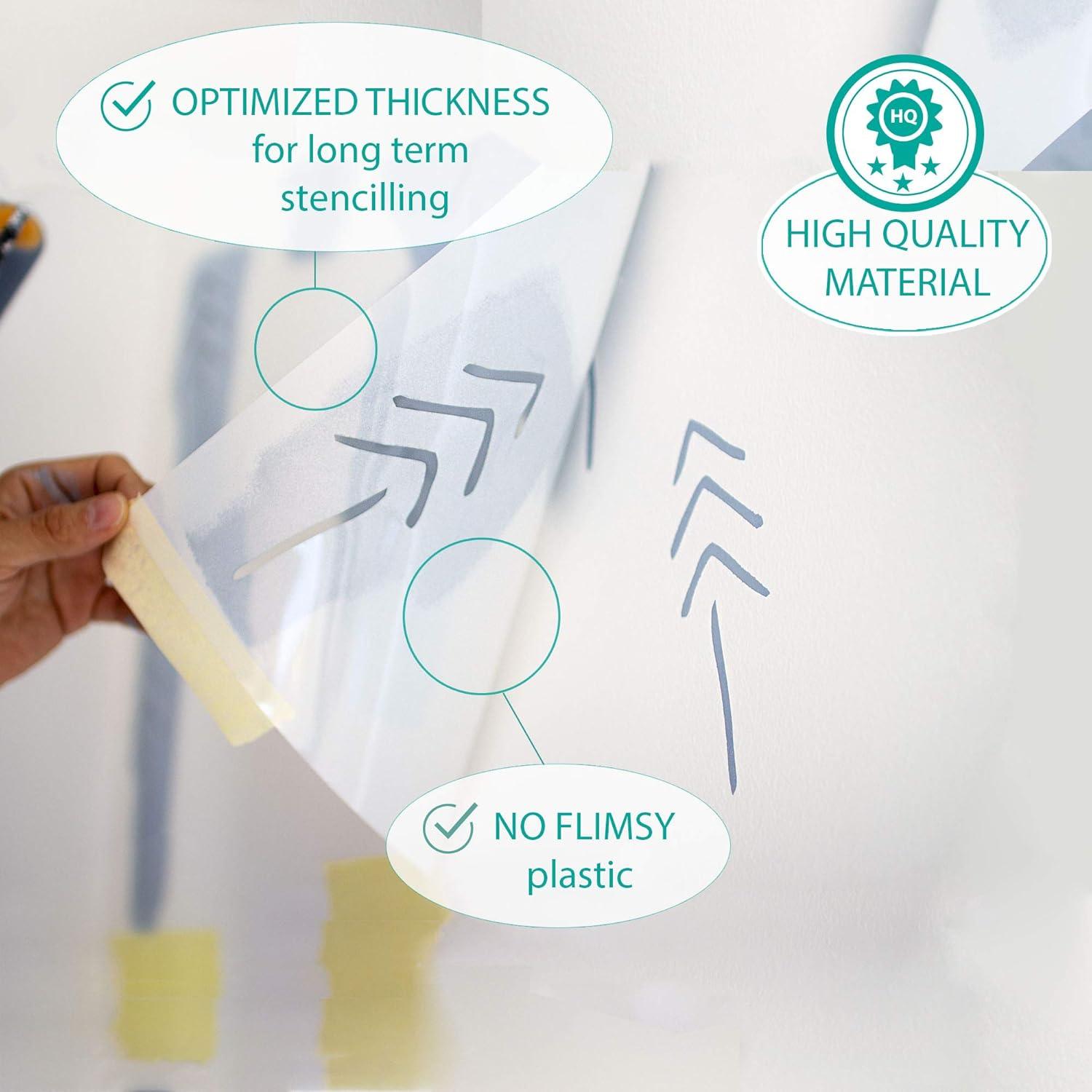 Plantillas de Pared STENCILIT® Palma - 2 Paquete 79x33 cm