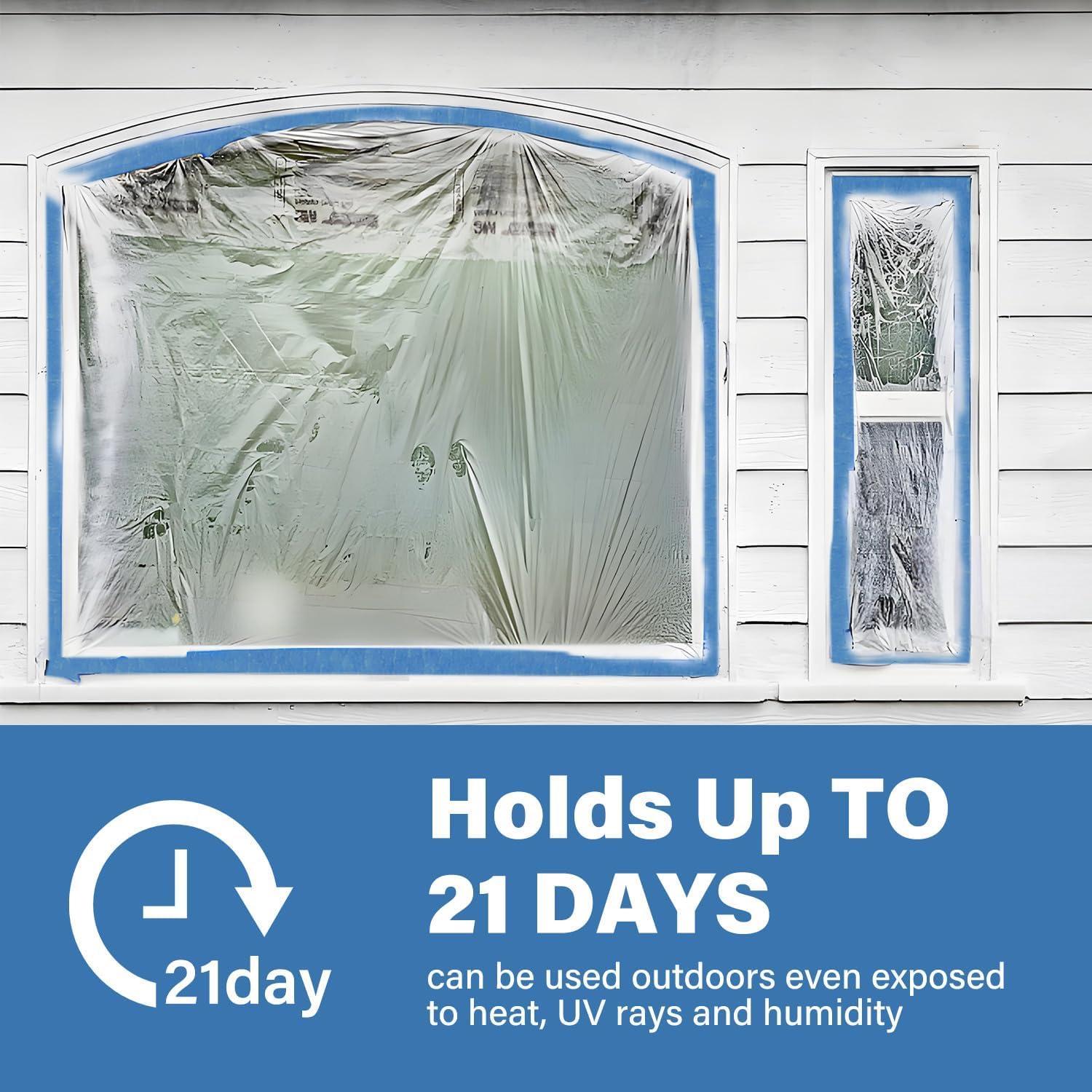 Cinta de Pintura WINNOW Azul 4.78 cm x 50.29 m - 3 Rollos