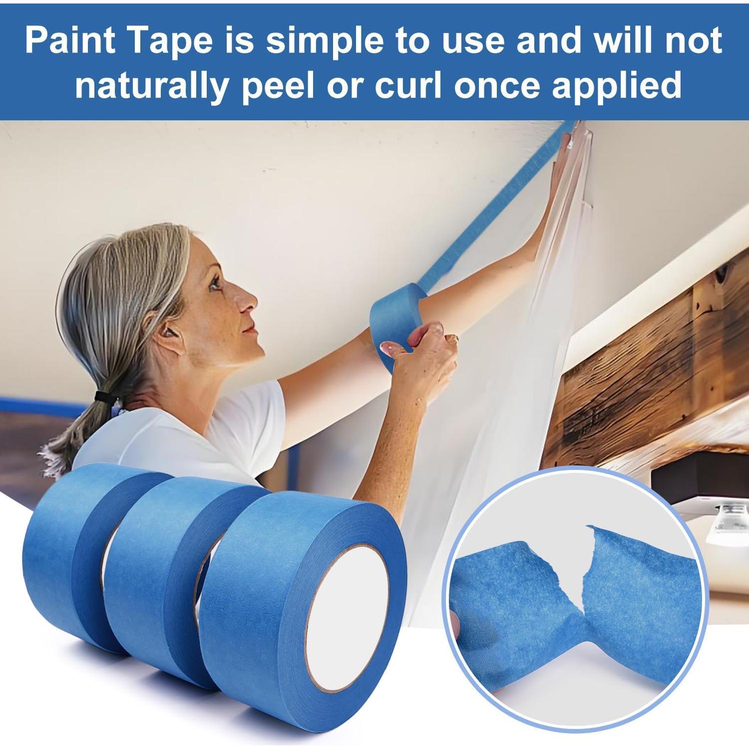 Cinta de Pintura WINNOW Azul 4.78 cm x 50.29 m - 3 Rollos