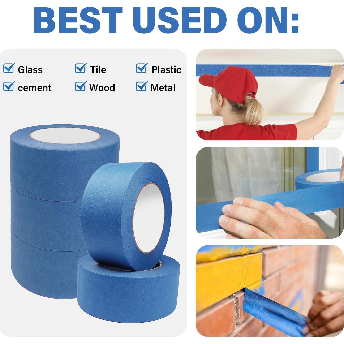 Cinta de Pintura WINNOW Azul 4.78 cm x 50.29 m - 3 Rollos