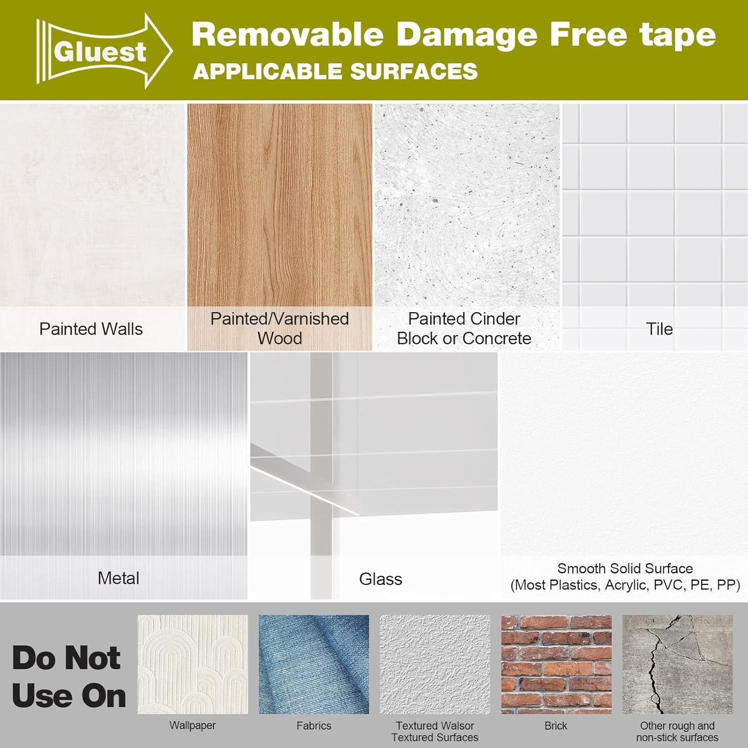 Cinta Doble Cara Gluest 10 mm x 5 m Alta Resistencia Removible