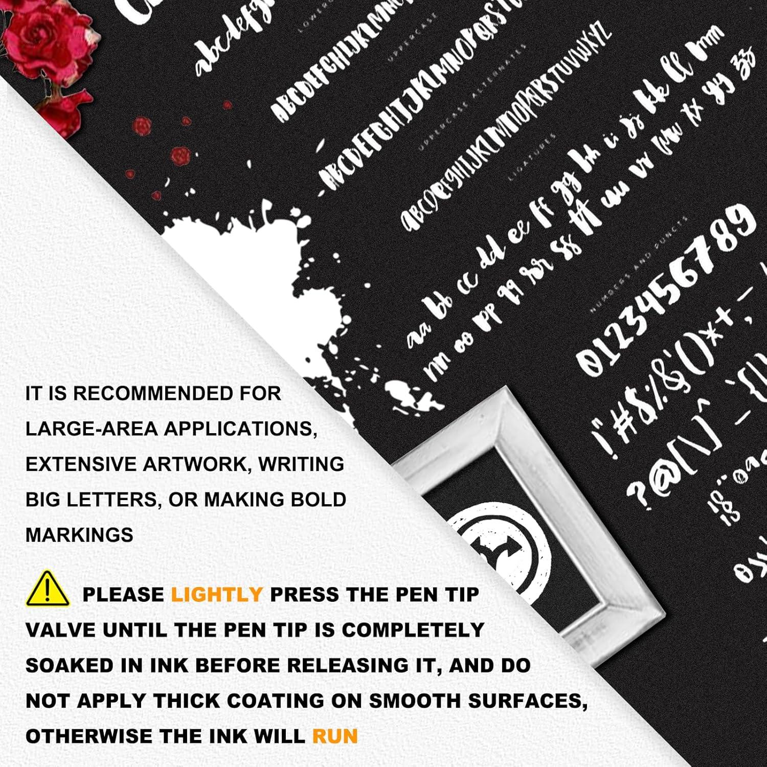 Marcadores de Pintura Sipa Jumbo Negro 2 Unidades Punta Chisel